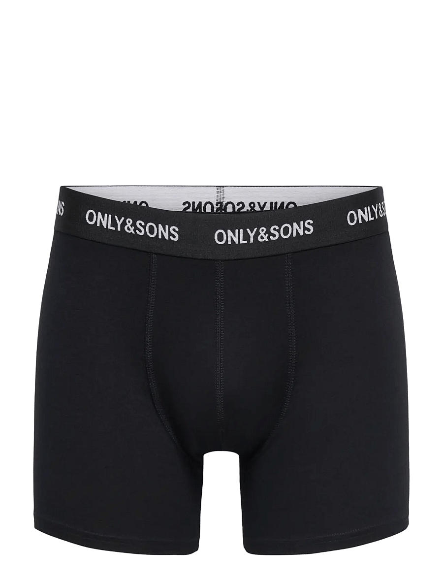 ONLY & SONS - ONSBASIC SOLID BOXER 3PACK NOOS - unterhosen im multipack - light grey melange - 5