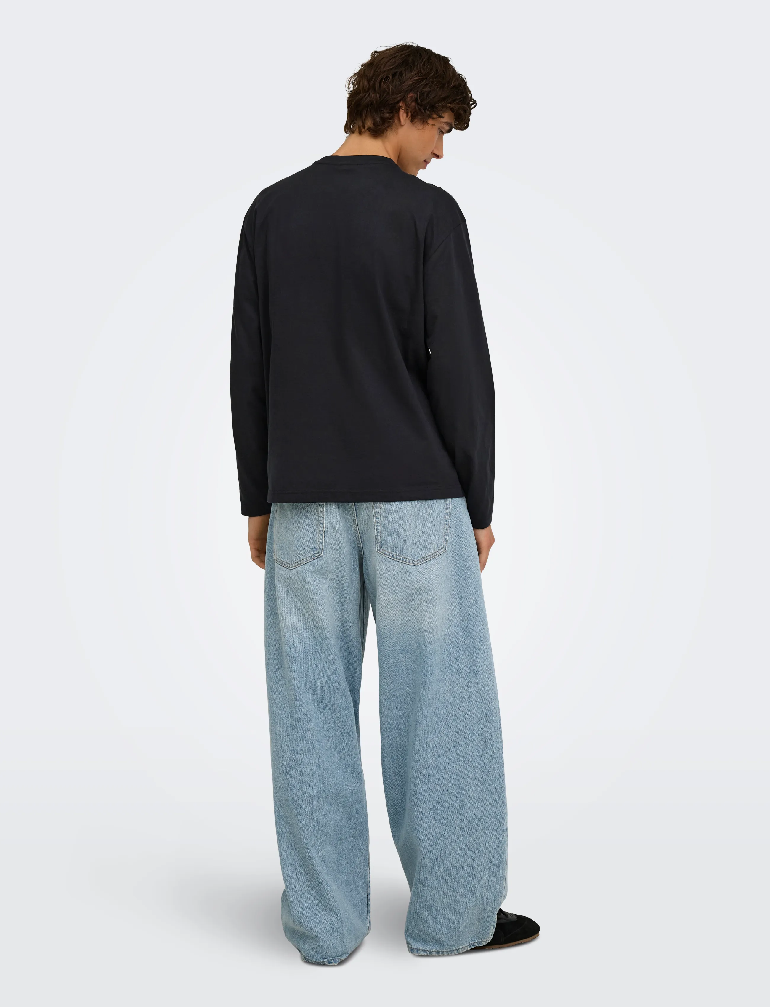 ONLY & SONS - ONSFRED LIFE RLX LS TEE NOOS - pikkade varrukatega t-särgid - black - 3