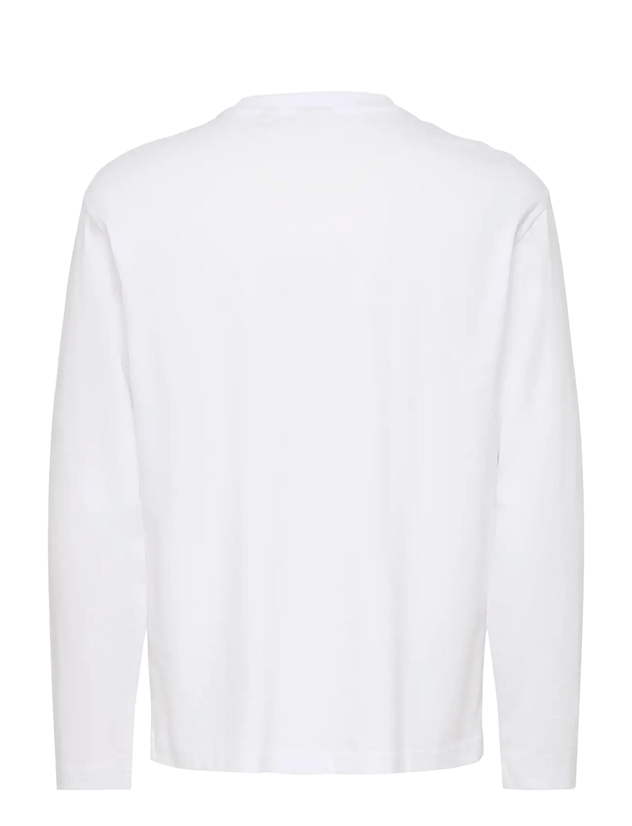ONLY & SONS - ONSFRED LIFE RLX LS TEE NOOS - langærmede t-shirts - bright white - 1