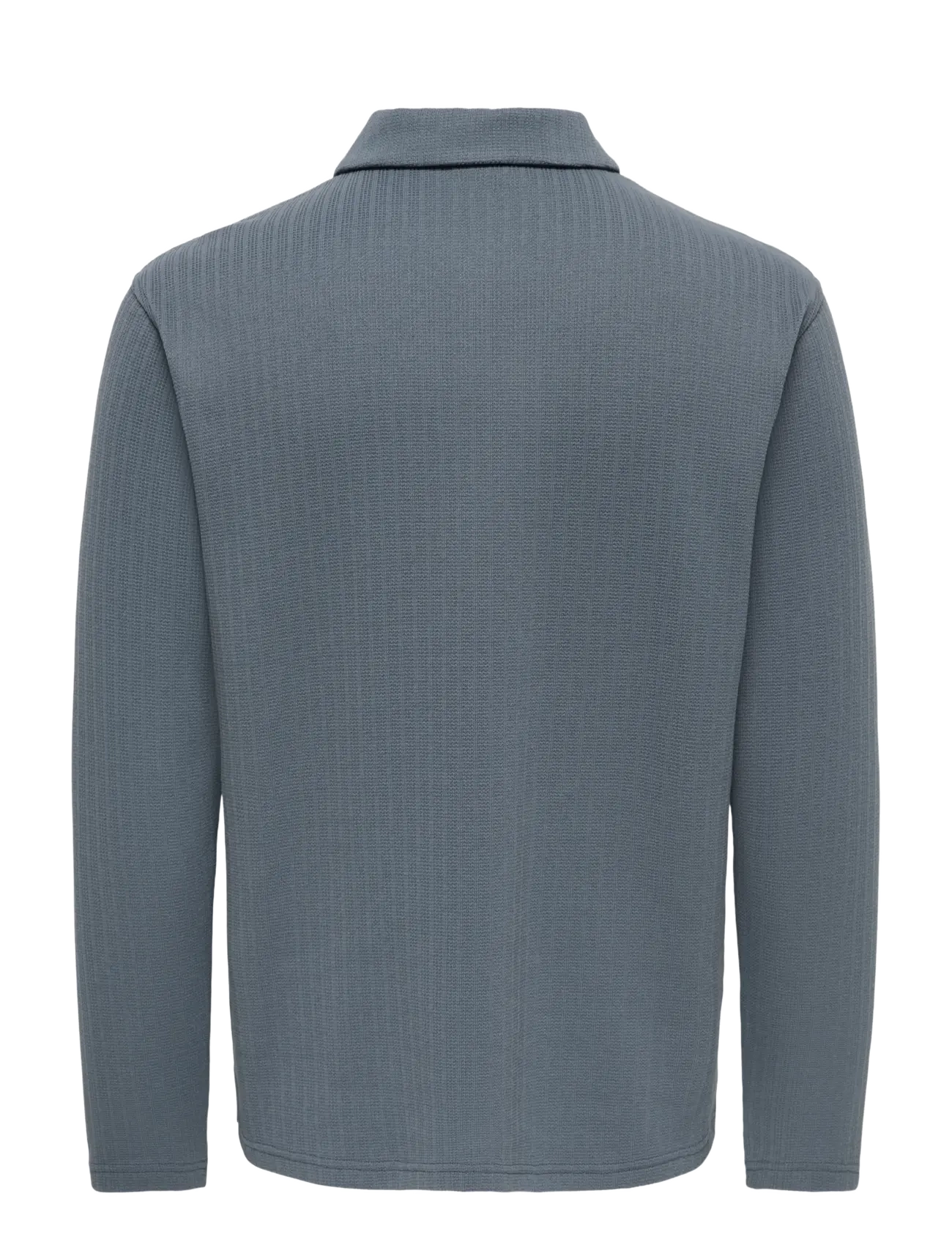 ONLY & SONS - ONSTREY LIFE REG LS FRML POLO - långärmade stickade pikétröjor - turbulence - 1