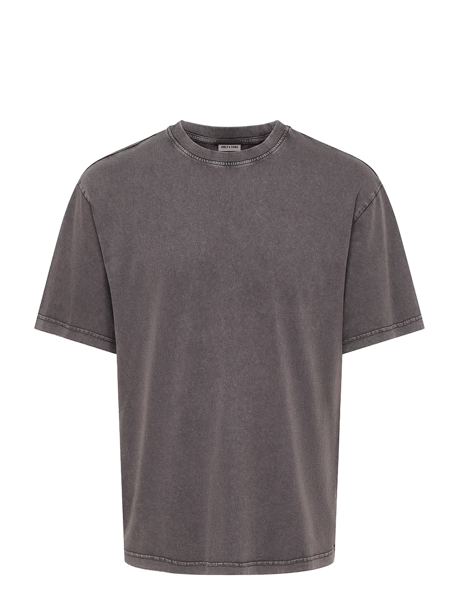 ONLY & SONS - ONSFRED LIFE RLX SS WASHED TEE - kortærmede t-shirts - grey pinstripe - 0