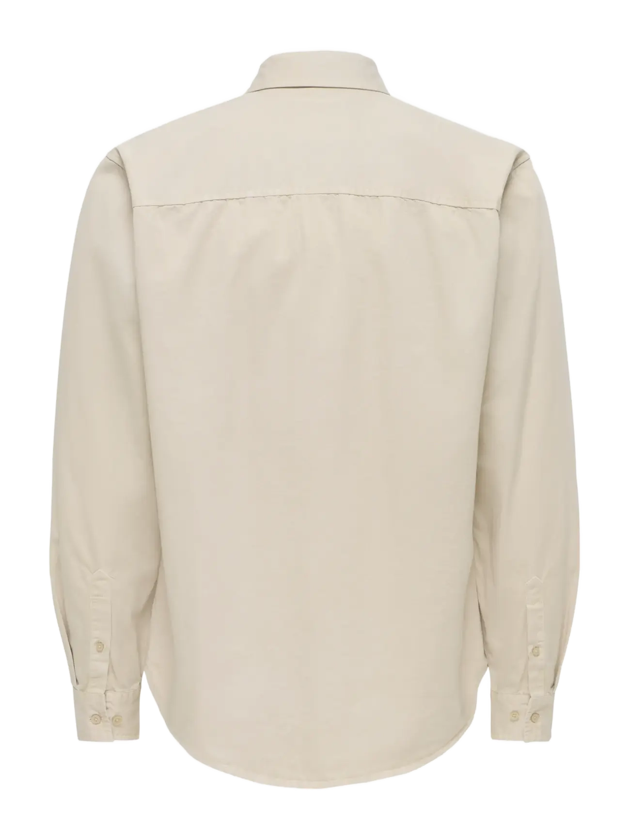 ONLY & SONS - ONSPALO OVERDYED LS REG SHIRT - casual skjortor - silver lining - 2