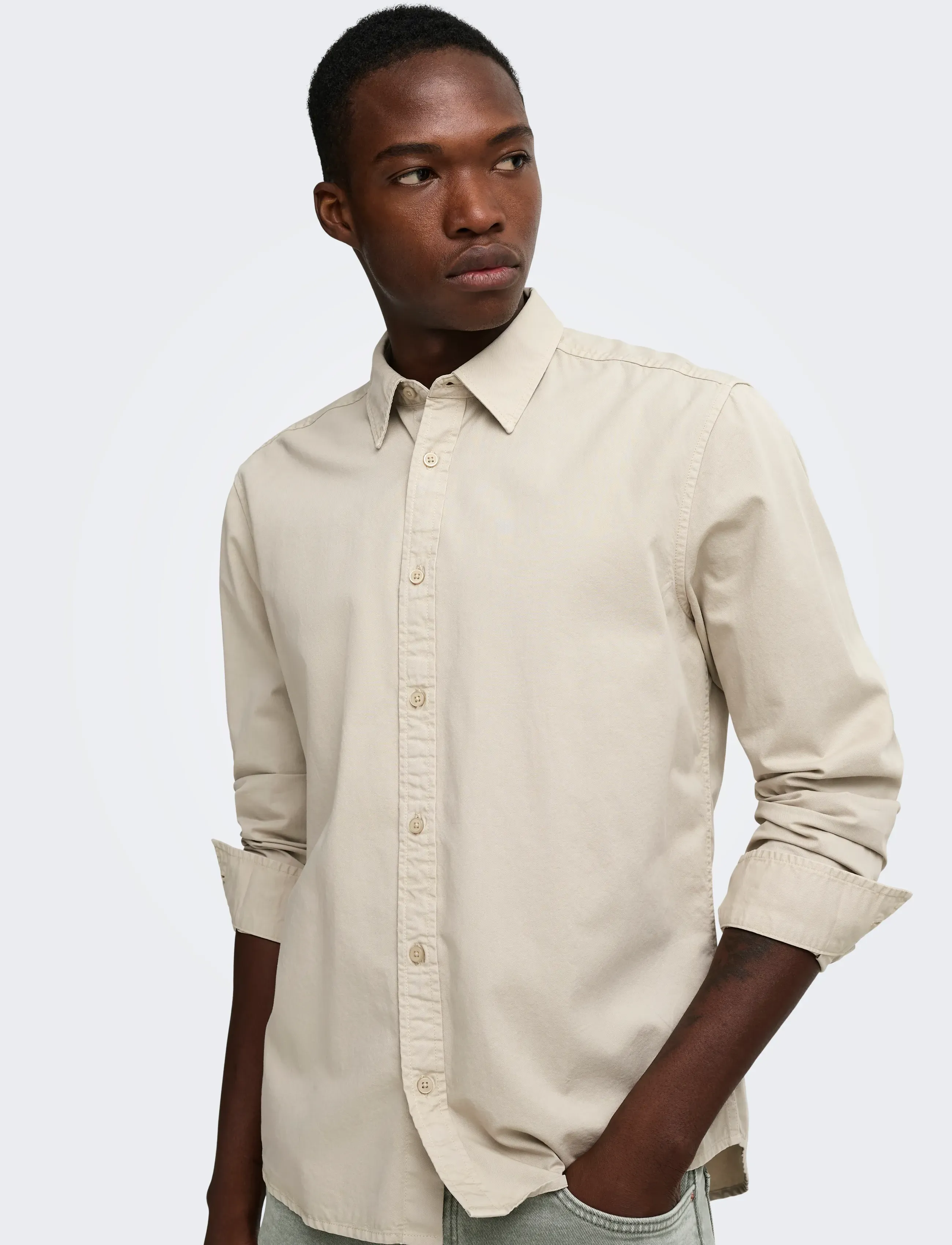 ONLY & SONS Onspalo Overdyed Ls Reg Shirt casual skjortor herr – bild 6