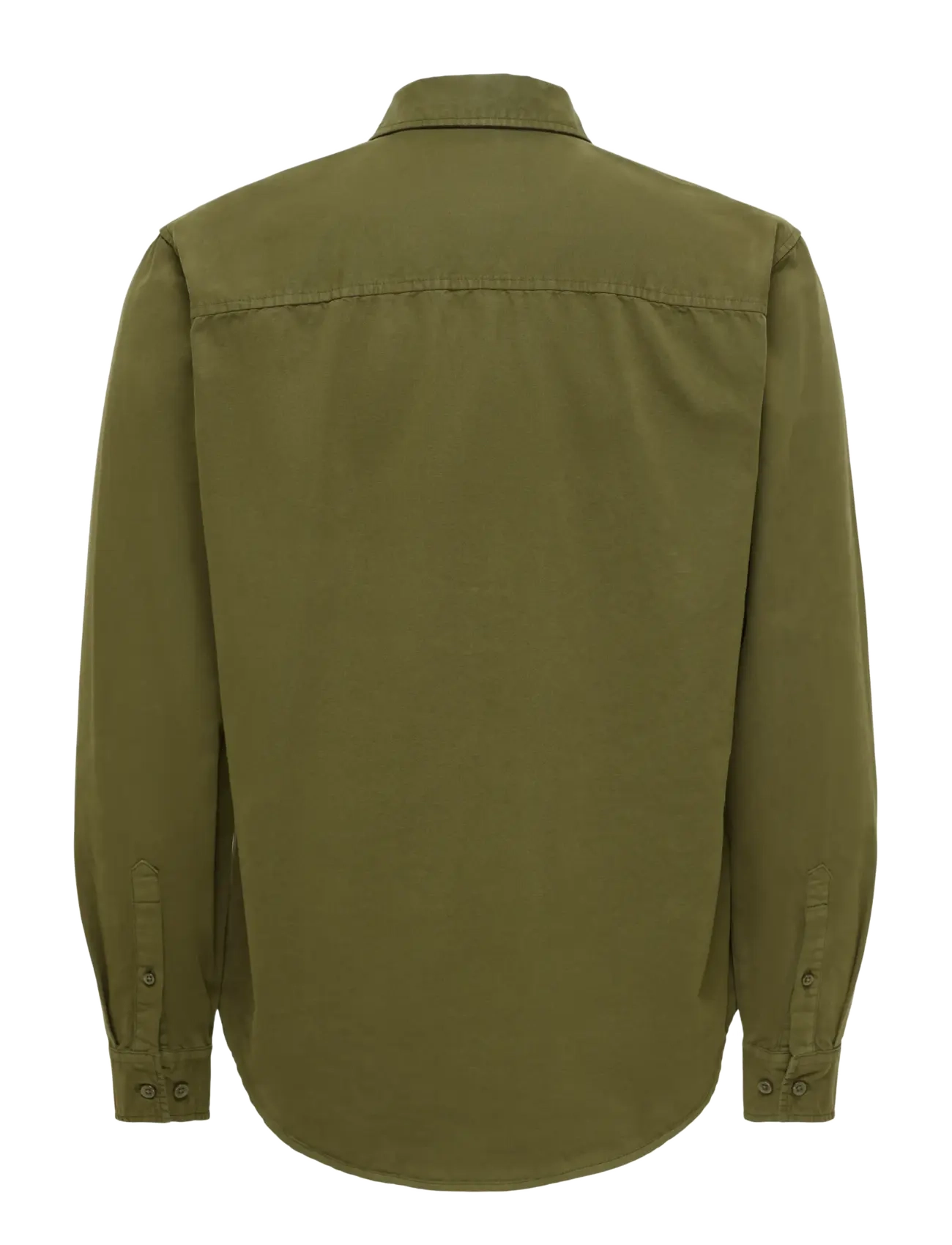 ONLY & SONS - ONSPALO OVERDYED LS REG SHIRT - freizeithemden - tarmac - 2