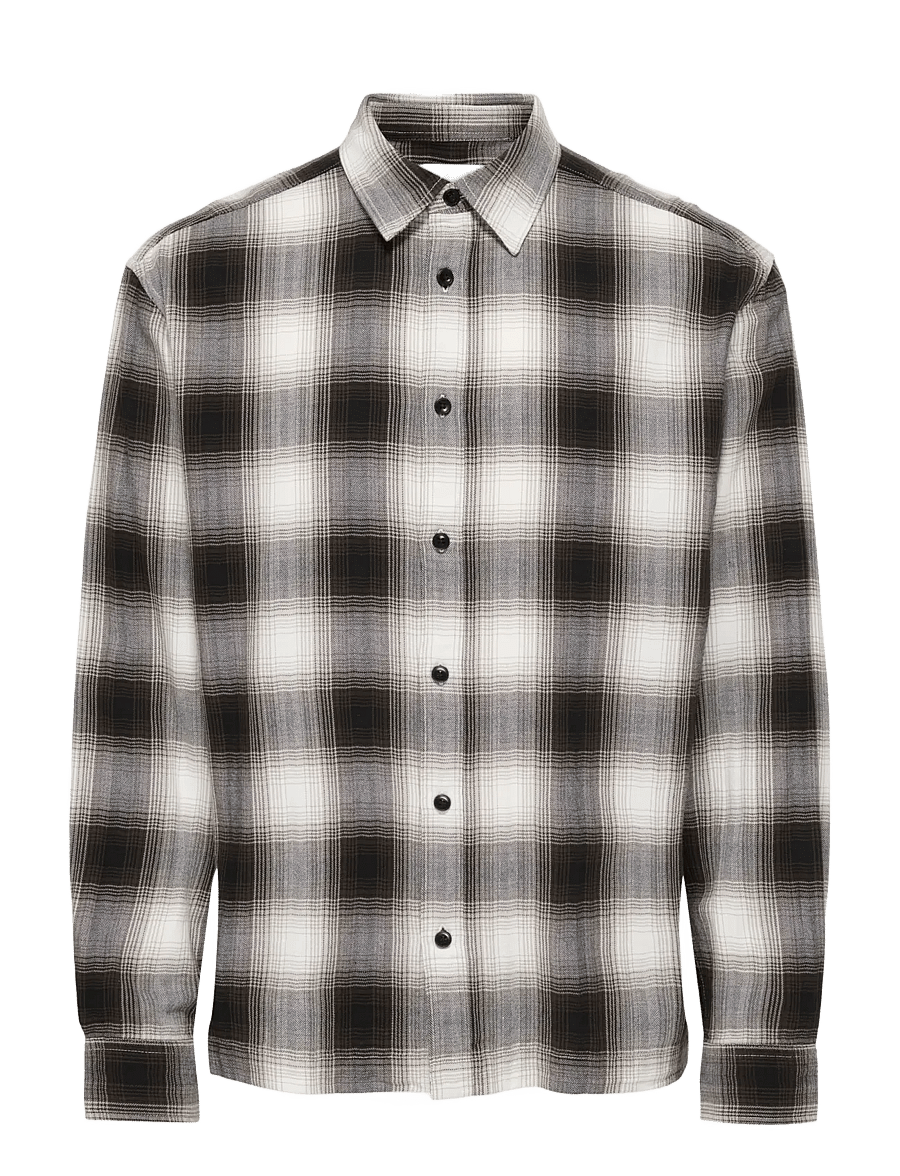 ONLY & SONS - ONSKOSTA LS CHECK REG SHIRT - ternede skjorter - coffee bean - 0