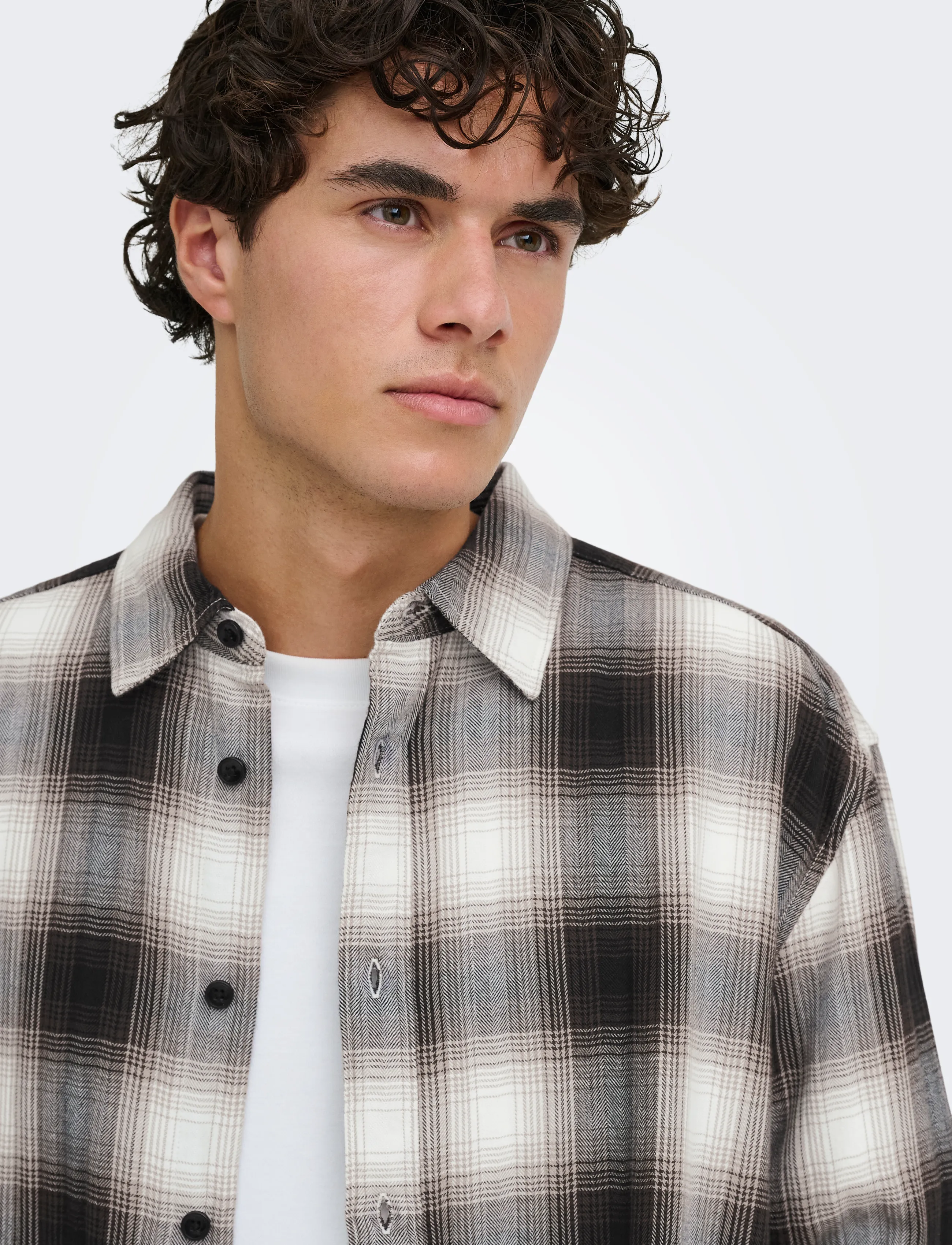 ONLY & SONS Onskosta Ls Check Reg Shirt rutiga skjortor herr – bild 6