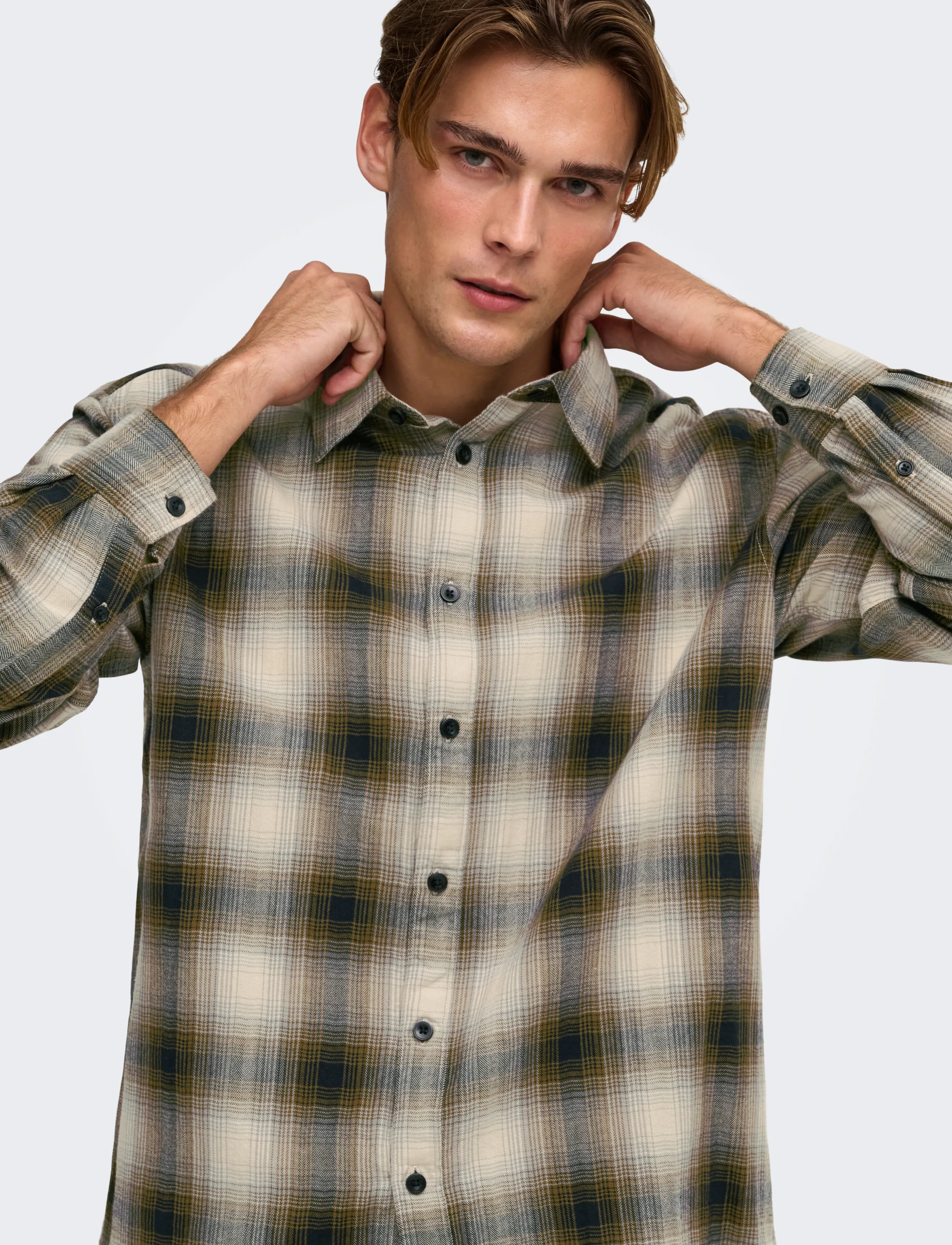 ONLY & SONS Onskosta Ls Check Reg Shirt rutiga skjortor herr – bild 6