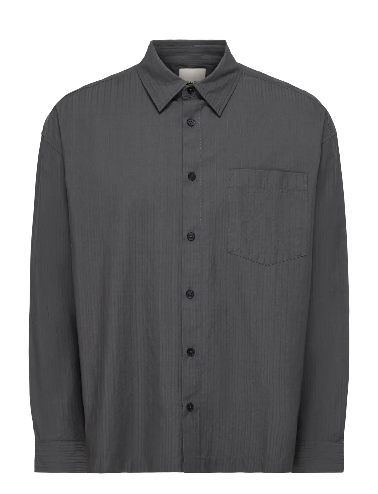 ONLY & SONS ONSNILA STRIPE LS LOOSE 0632 SHIRT - ONLY & SONS - GREY PINSTRIPE / grey