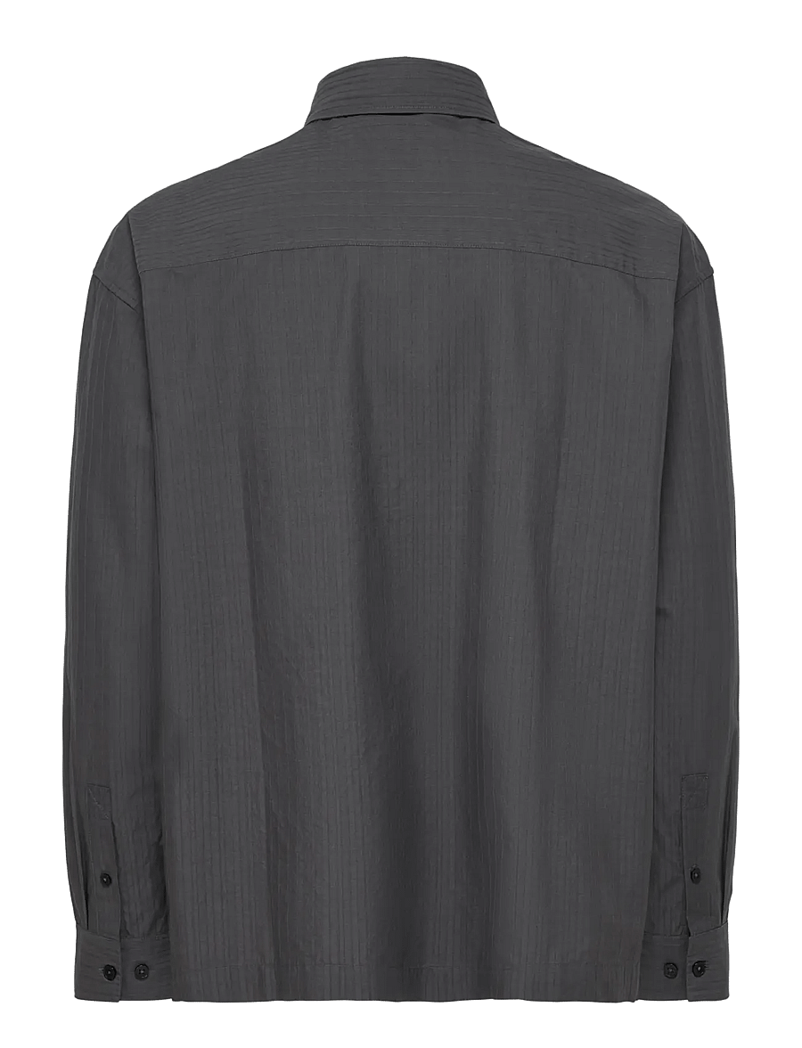 ONLY & SONS - ONSNILA STRIPE LS LOOSE 0632 SHIRT - casual skjortor - grey pinstripe - 1