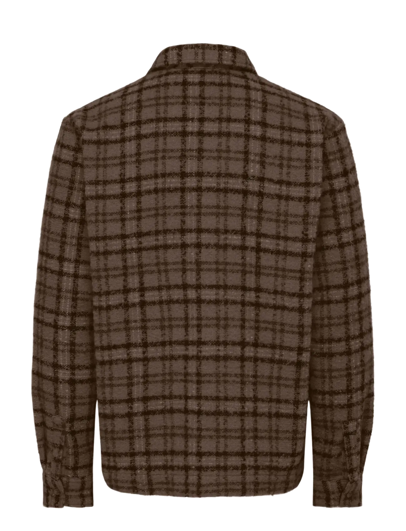 ONLY & SONS - ONSLUIGI LS BOUCLE REG OVERSHIRT - coffee bean - 1