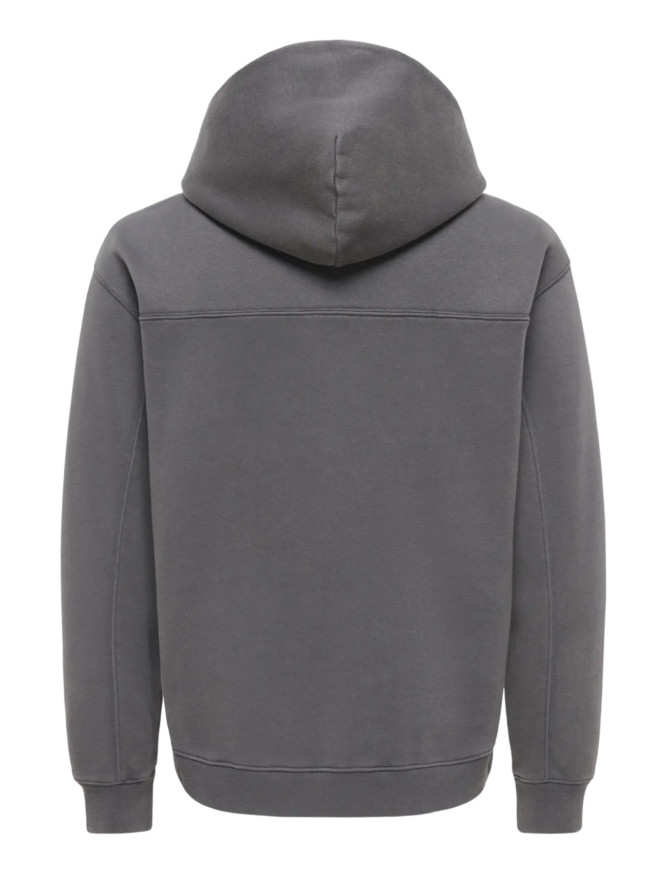 ONLY & SONS - ONSLARRY EFLOW RLX LS WASH HOODIE SWEAT - kapuutsiga pusad - grey pinstripe - 1