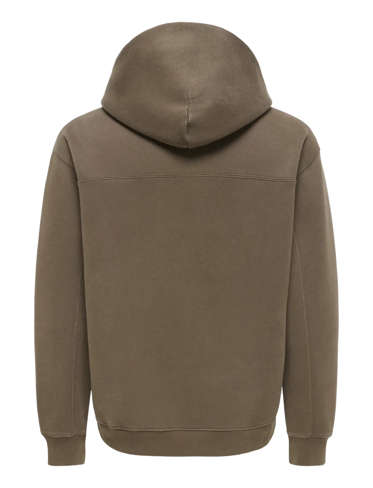 ONLY & SONS - ONSLARRY EFLOW RLX LS WASH HOODIE SWEAT - hoodies - tarmac - 1