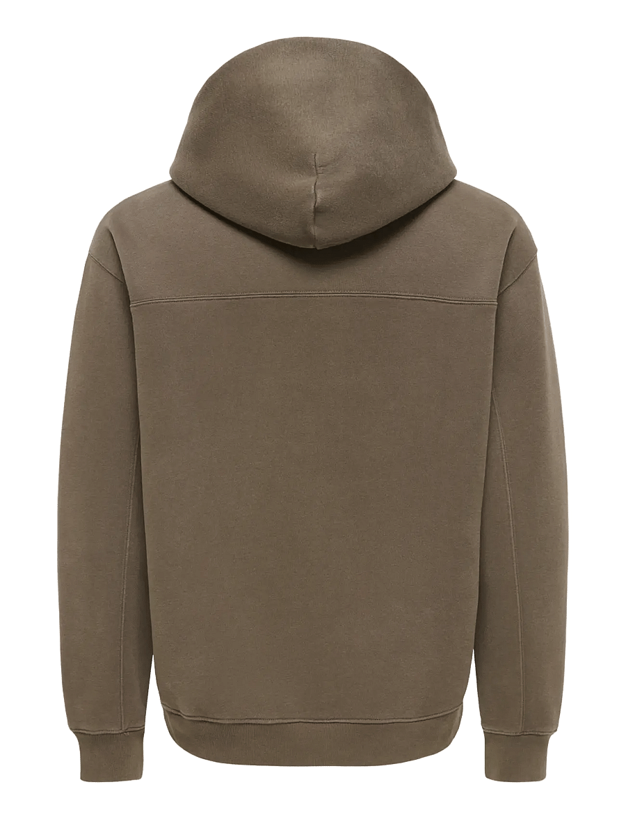 ONLY & SONS - ONSLARRY EFLOW RLX LS WASH HOODIE SWEAT - kapuzenpullover - tarmac - 1