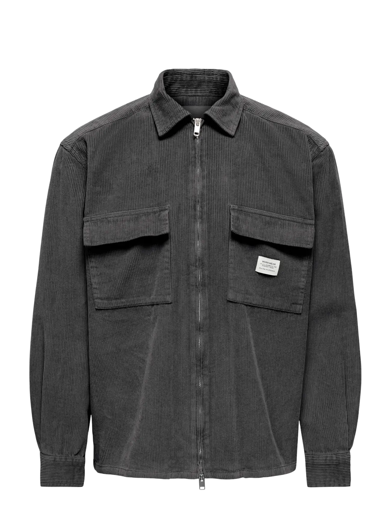 ONLY & SONS ONSBRAY CORD OVERSHIRT RLX WW - Kleidung - GREY PINSTRIPE / grey