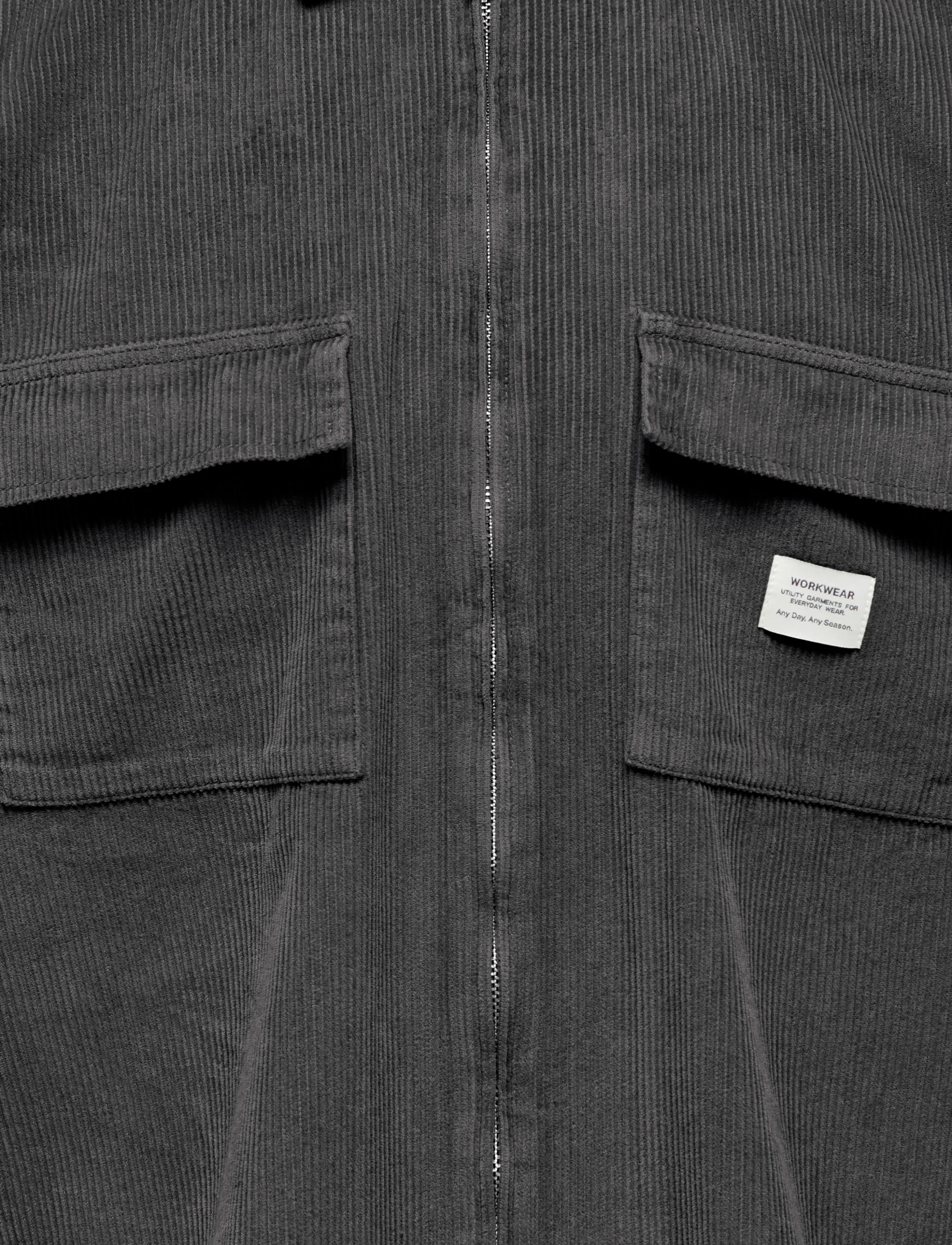 ONLY & SONS - ONSBRAY CORD OVERSHIRT RLX WW - grey pinstripe - 2