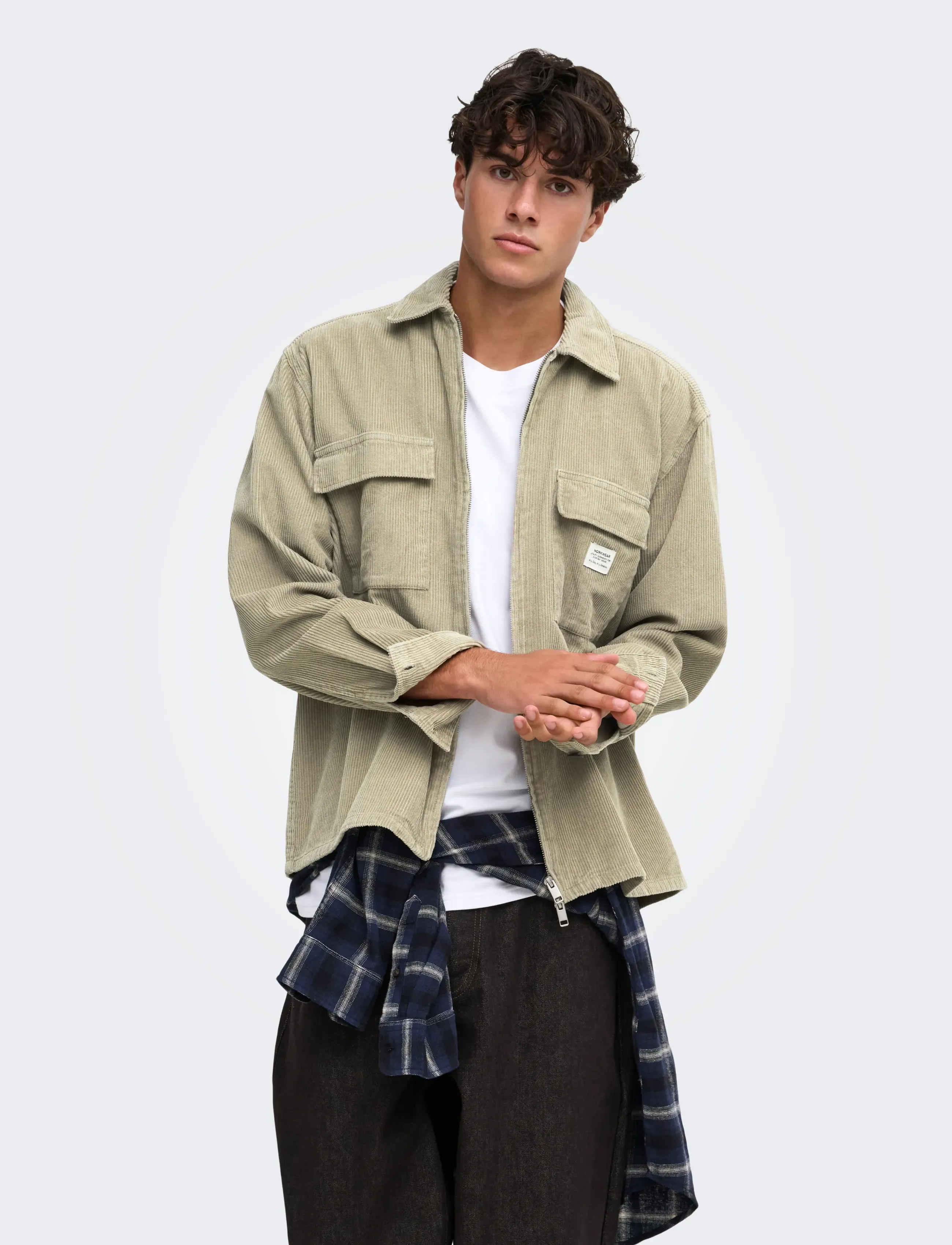 ONLY & SONS - ONSBRAY CORD OVERSHIRT RLX WW - kollektioner - laurel oak - 0