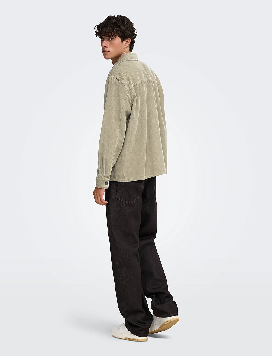 ONLY & SONS - ONSBRAY CORD OVERSHIRT RLX WW - kollektioner - laurel oak - 3