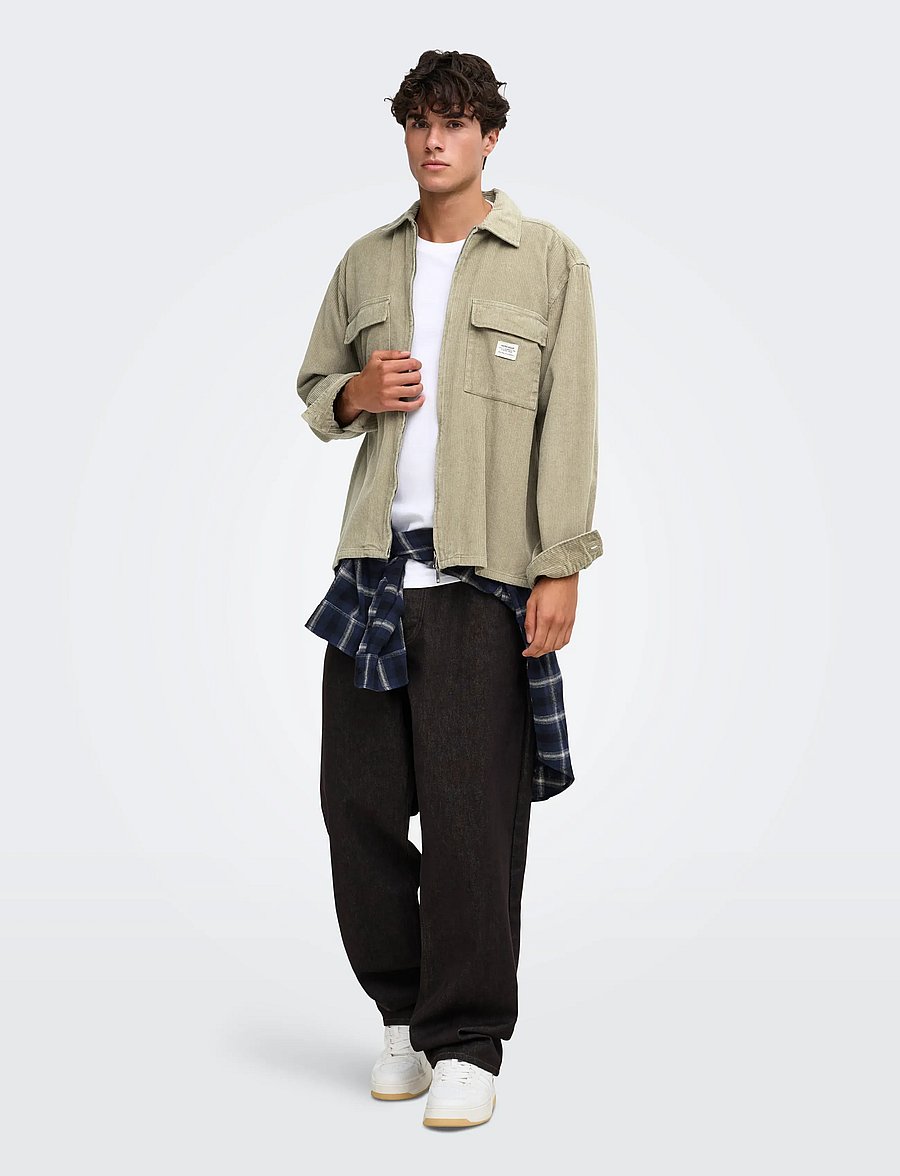 ONLY & SONS - ONSBRAY CORD OVERSHIRT RLX WW - kollektioner - laurel oak - 4