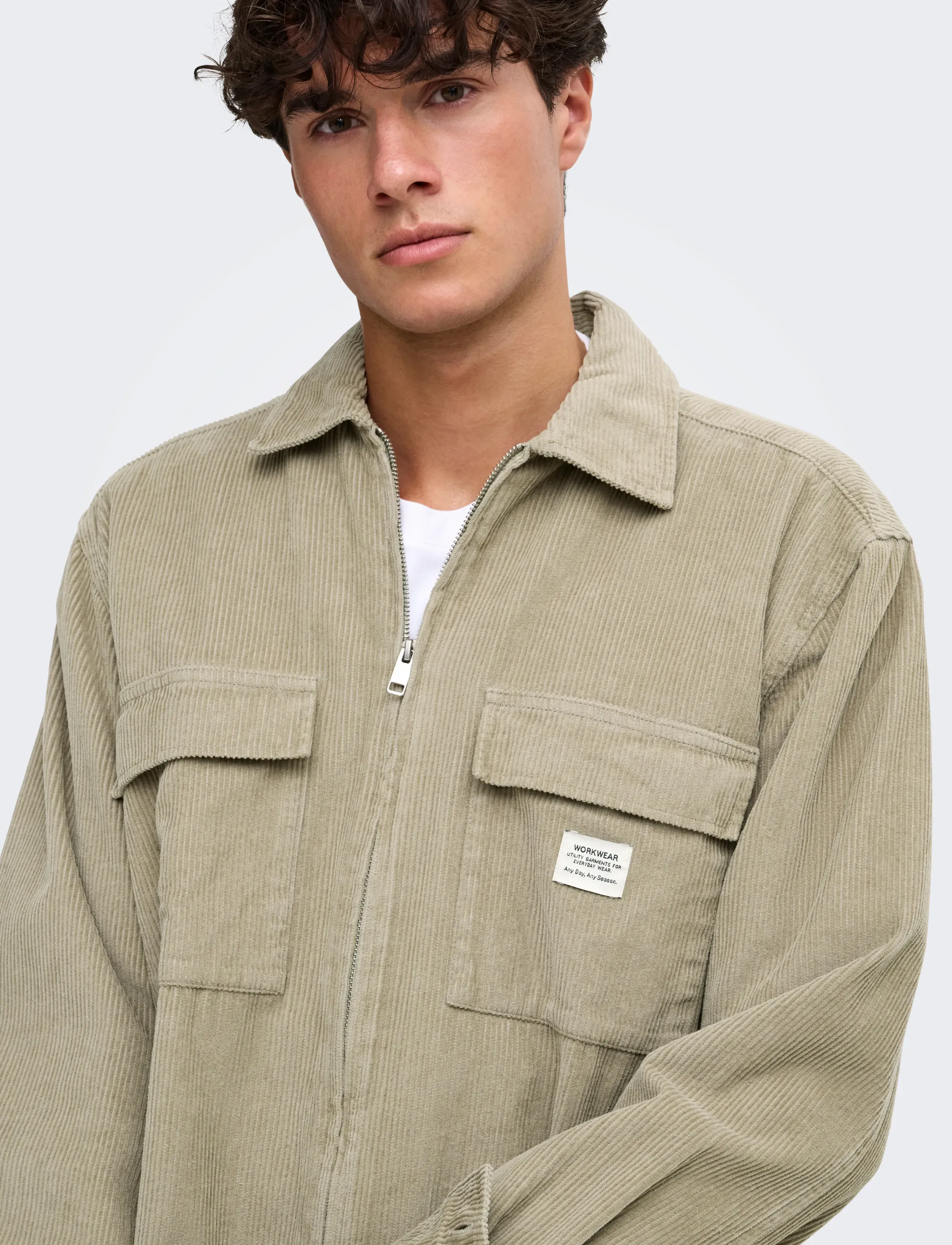 ONLY & SONS - ONSBRAY CORD OVERSHIRT RLX WW - kollektioner - laurel oak - 5