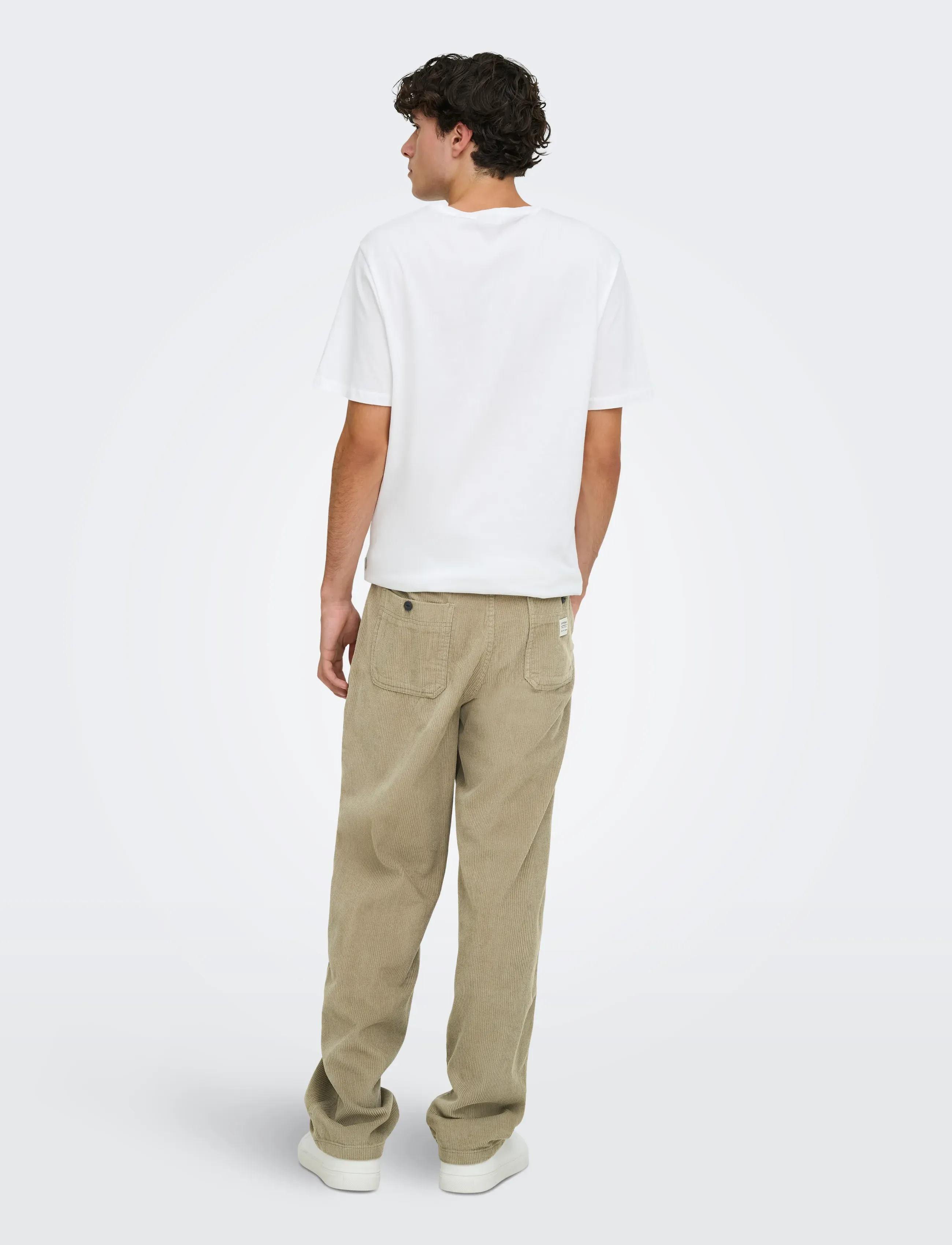 ONLY & SONS - ONSTOBY LOOSE TAP CORD BRAY PANTS WW - laurel oak - 3