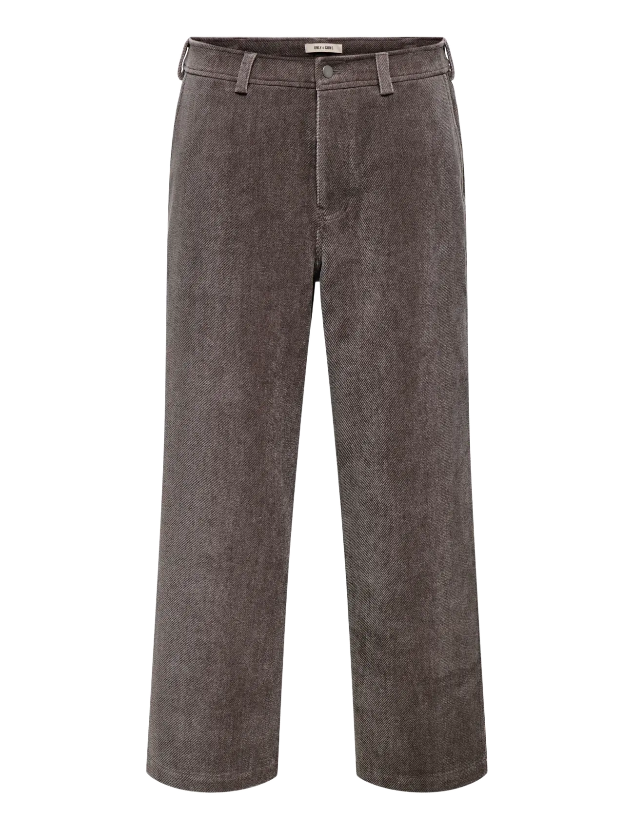 ONLY & SONS ONSREMI WIDE TWILL AMBLE PANTS - Casual bukser - DELICIOSO / brown