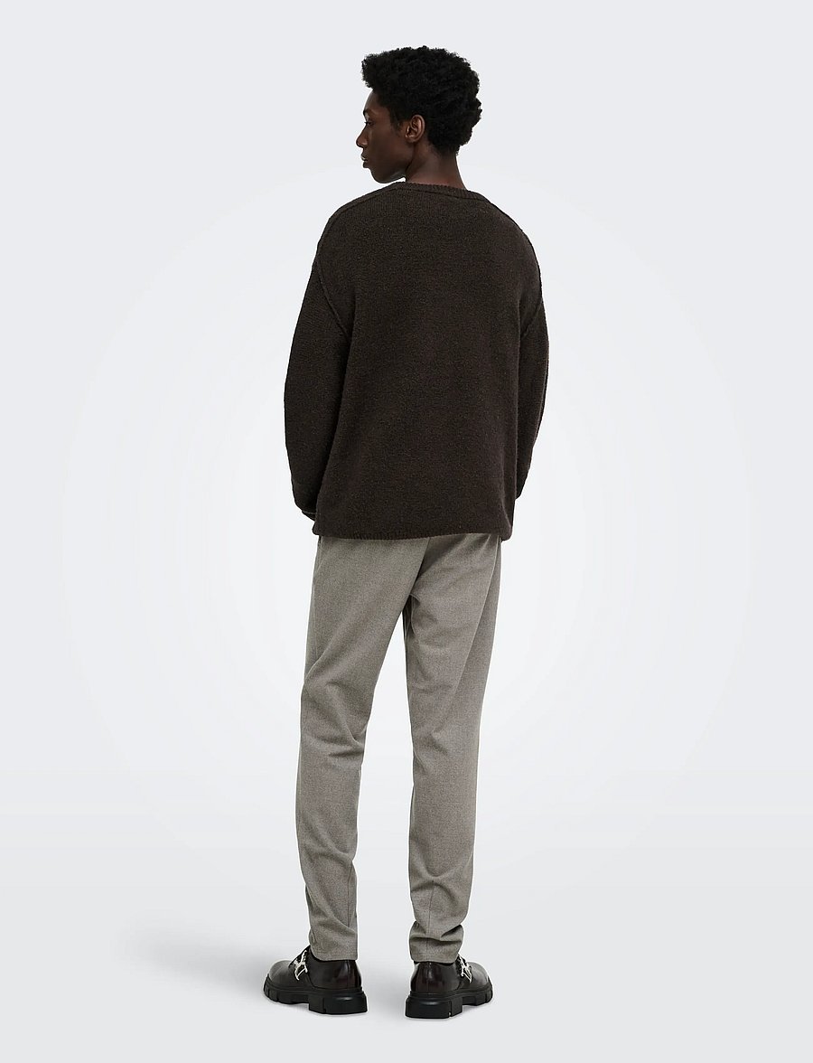 ONLY & SONS - ONSJAMES CUTLINE RLX CREW KNIT - rundhals - demitasse - 3