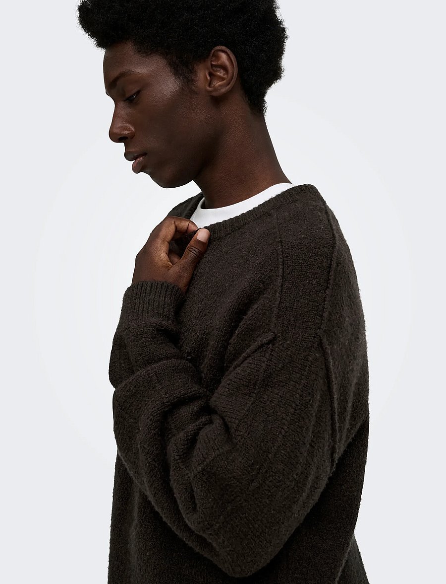ONLY & SONS - ONSJAMES CUTLINE RLX CREW KNIT - rundhals - demitasse - 5
