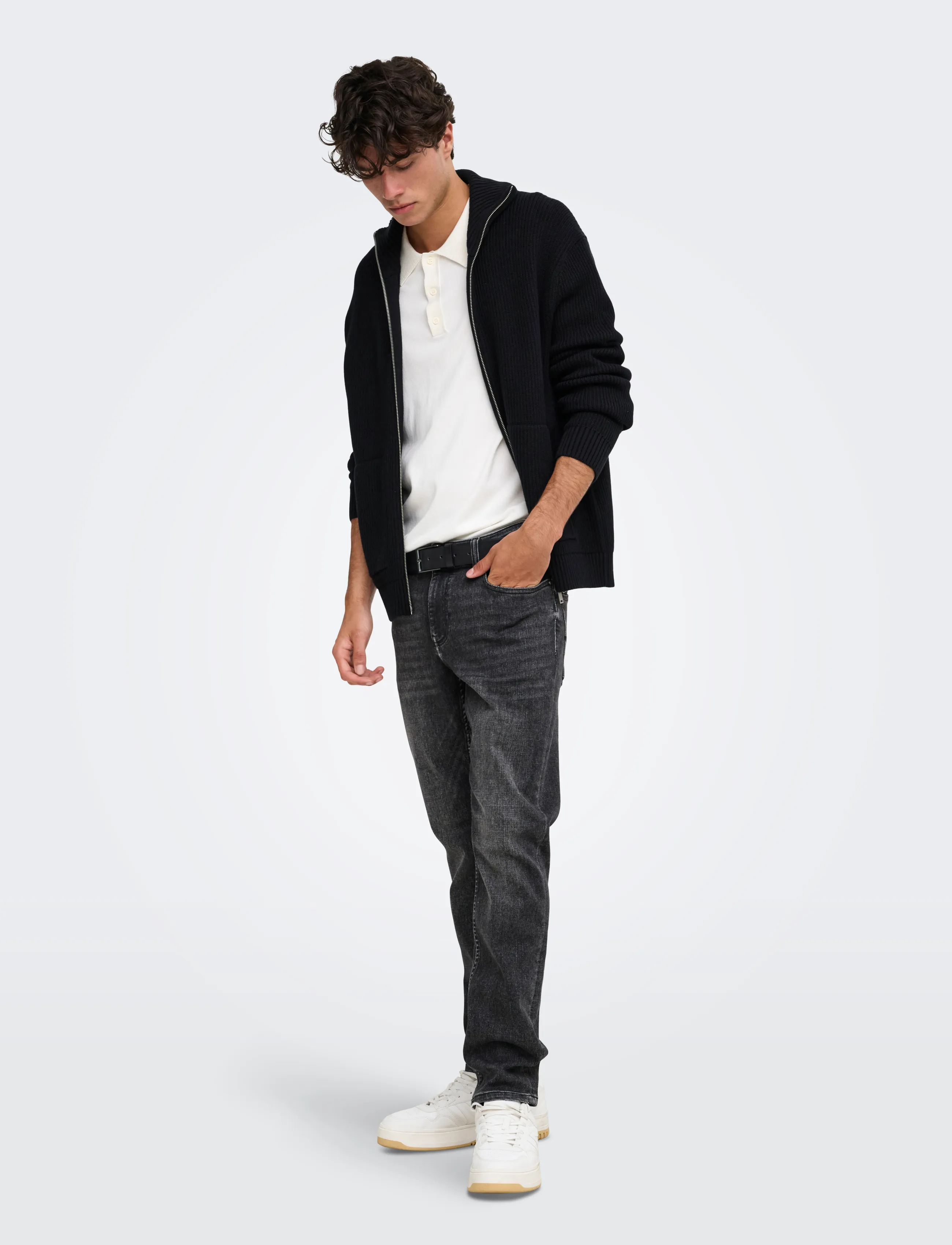 ONLY & SONS Onsstay Reg Zip Cardigan Knit Frml herr – bild 3