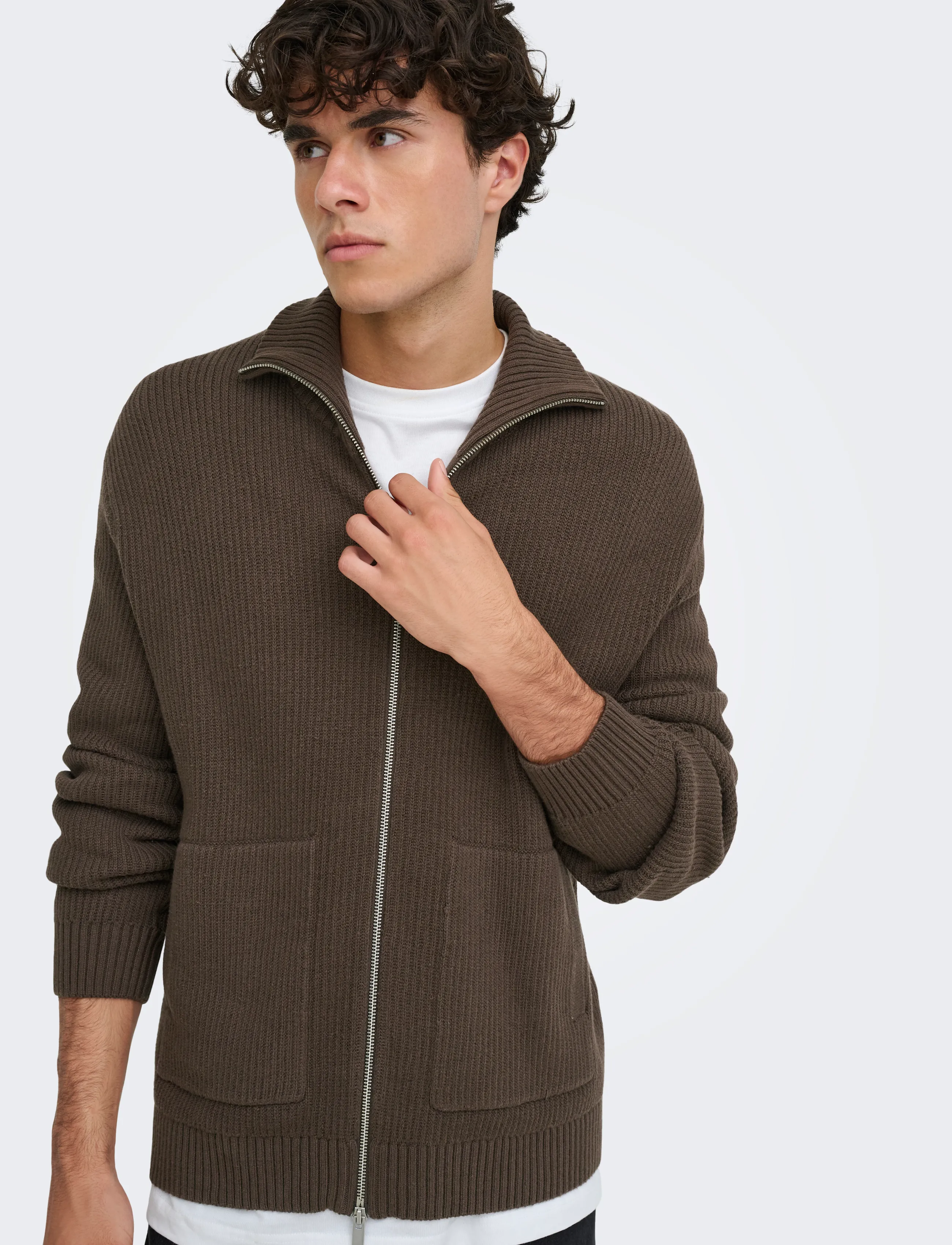 ONLY & SONS Onsstay Reg Zip Cardigan Knit Frml herr – bild 6
