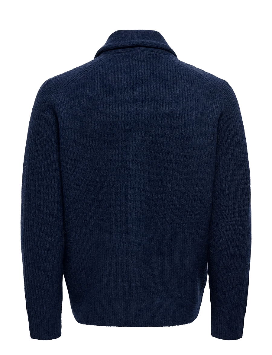 ONLY & SONS - ONSSKY RLX LS CARDIGAN KNIT FRML - baritone blue - 2