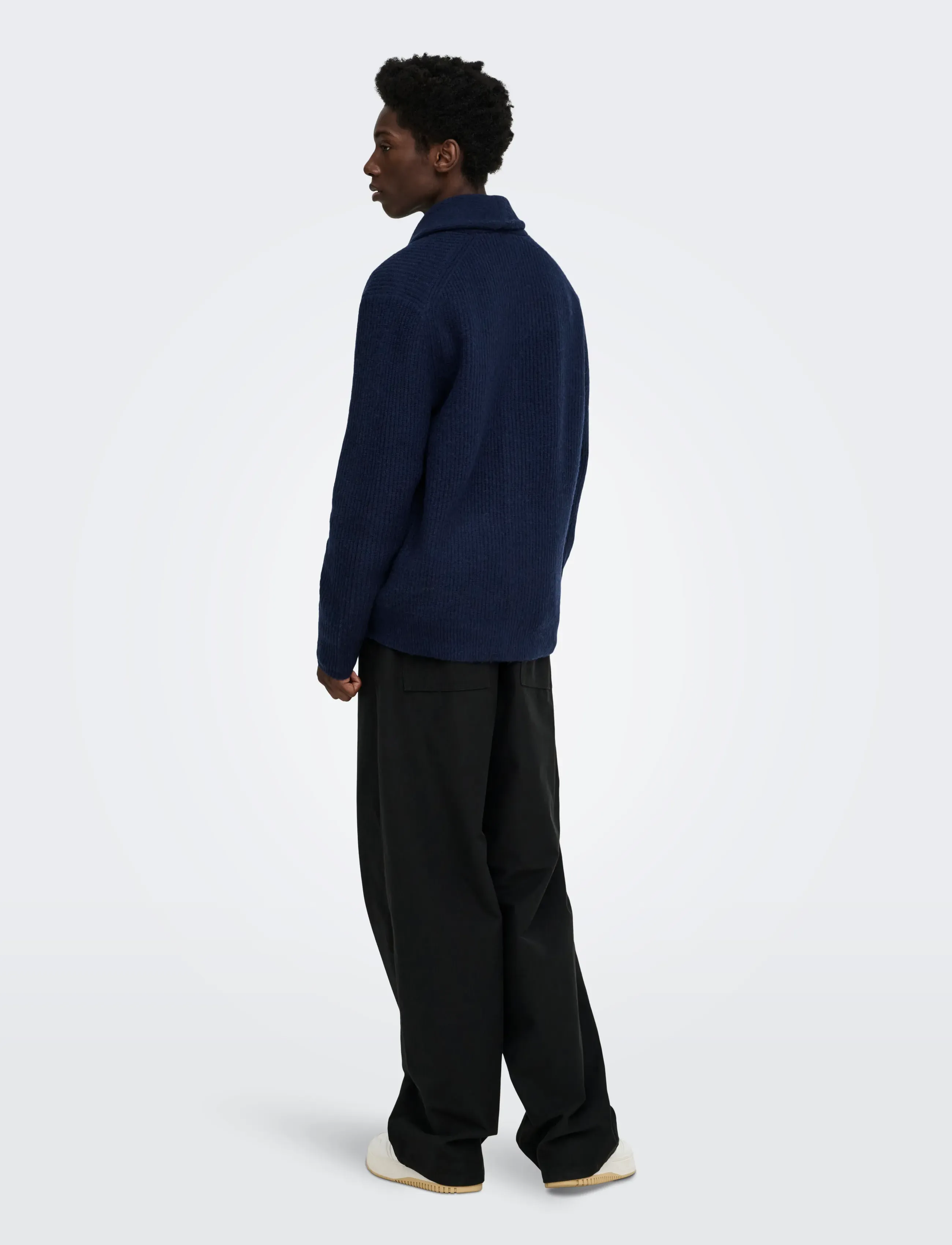 ONLY & SONS - ONSSKY RLX LS CARDIGAN KNIT FRML - baritone blue - 3