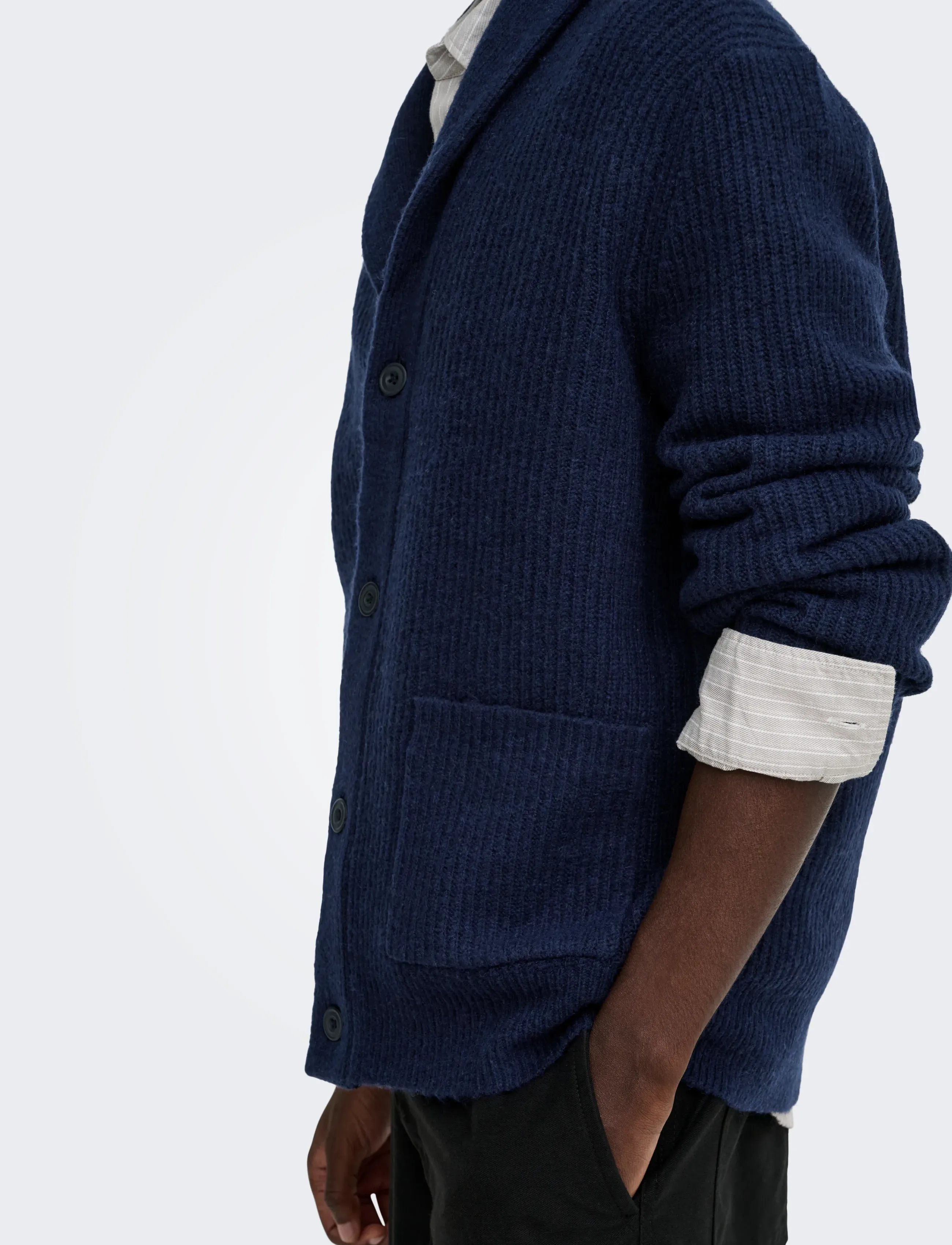ONLY & SONS - ONSSKY RLX LS CARDIGAN KNIT FRML - baritone blue - 5