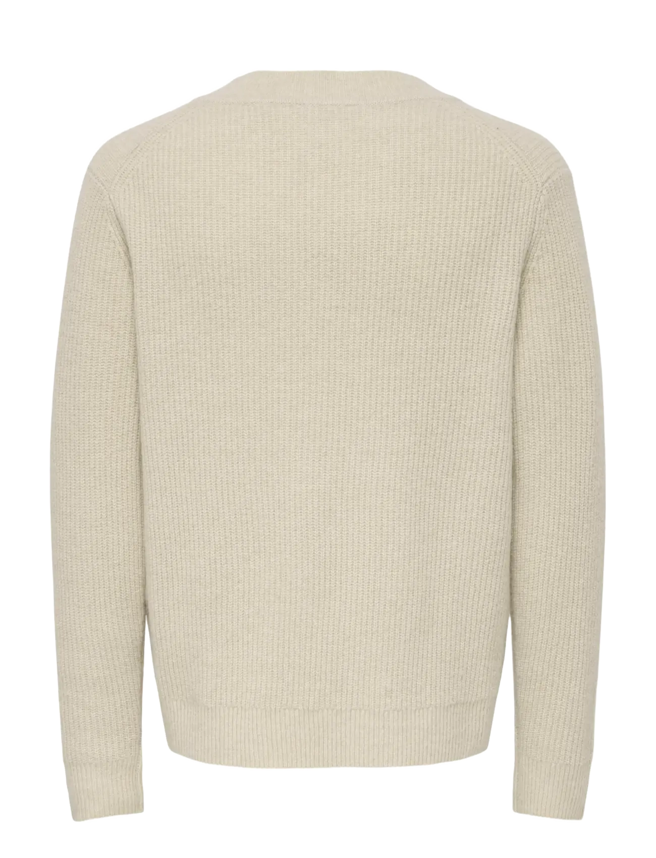 ONLY & SONS - ONSSKY REG LS V-NECK KNIT FRML - v-ausschnitt - silver lining - 1