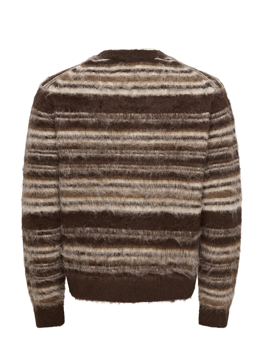 ONLY & SONS - ONSAIDEN RLX LS CREW KNIT - rundhals - coffee bean - 1
