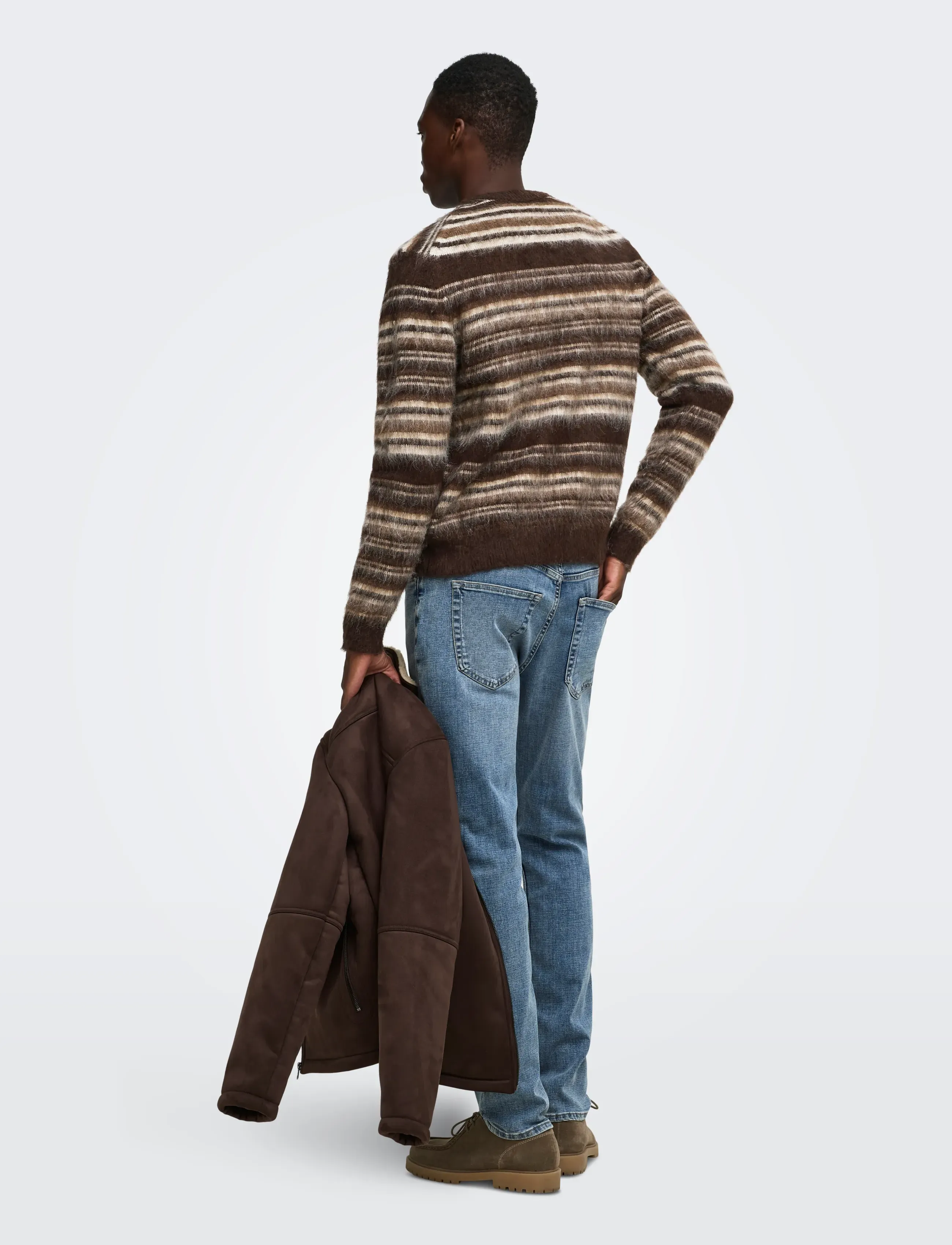 ONLY & SONS - ONSAIDEN RLX LS CREW KNIT - rundhals - coffee bean - 3