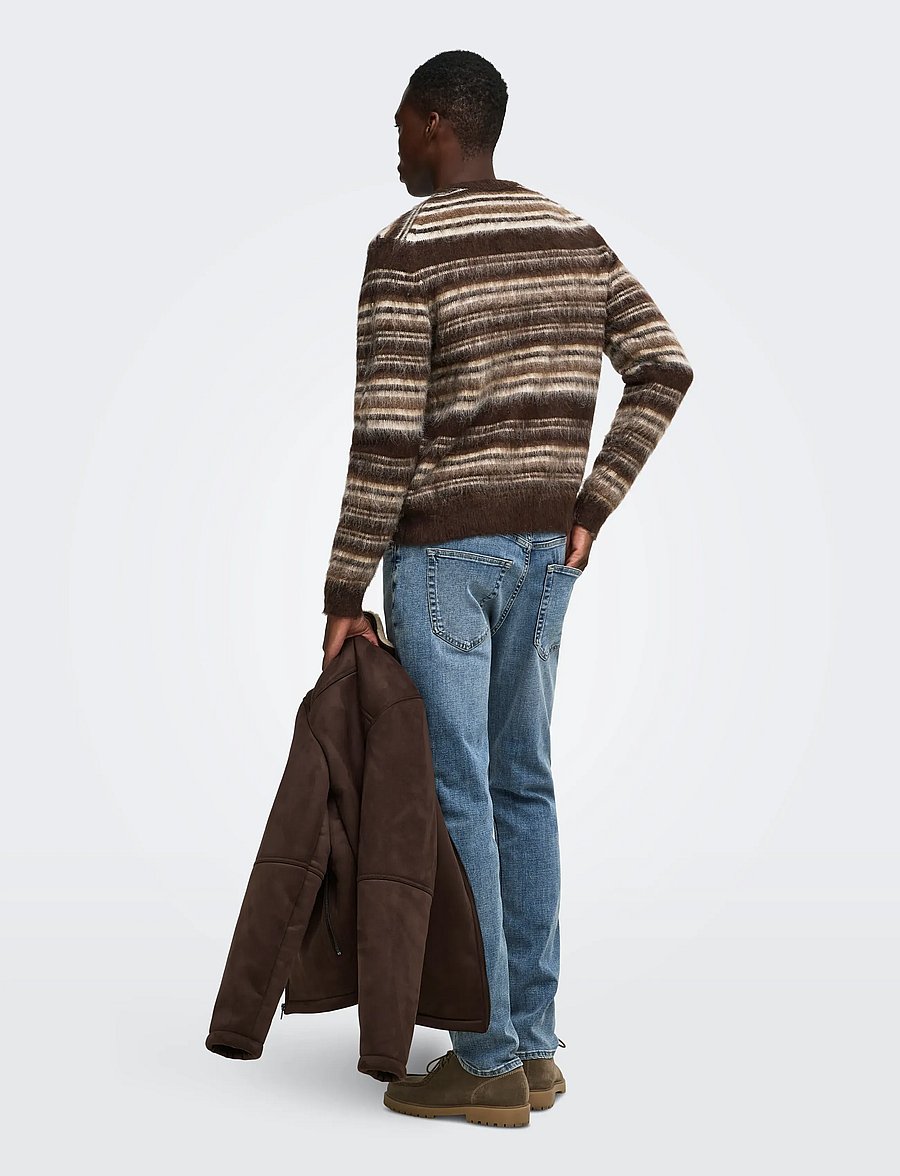 ONLY & SONS - ONSAIDEN RLX LS CREW KNIT - rundhals - coffee bean - 3