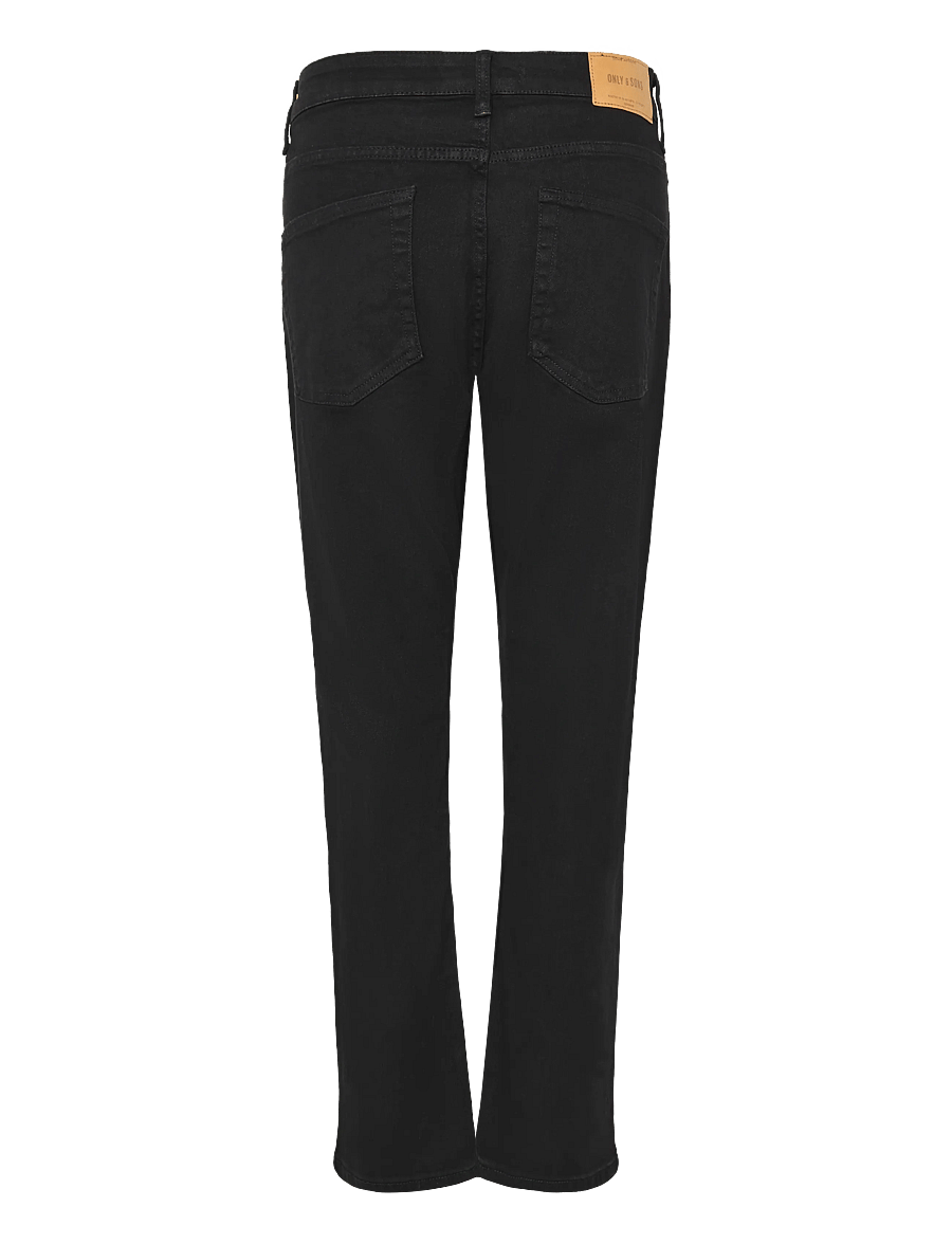 ONLY & SONS - ONSWEFT REG 9407 EY BOX JEANS MU - regular jeans - black denim - 2