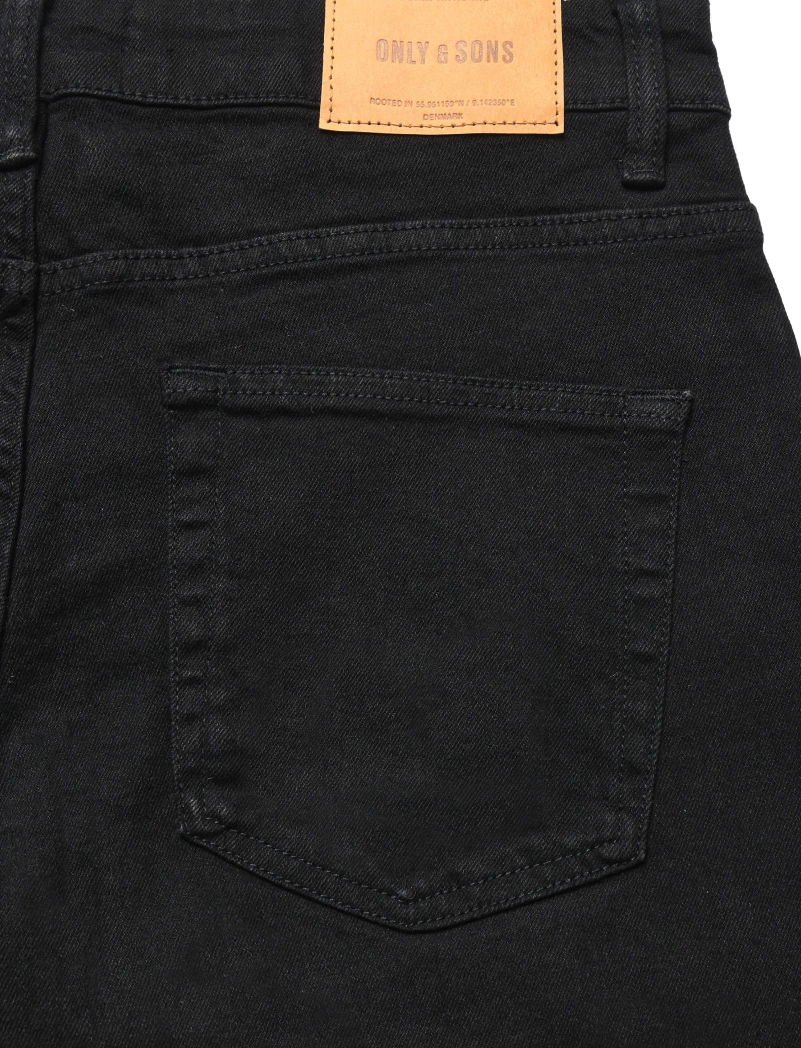 ONLY & SONS - ONSWEFT REG 9407 EY BOX JEANS MU - regular jeans - black denim - 3