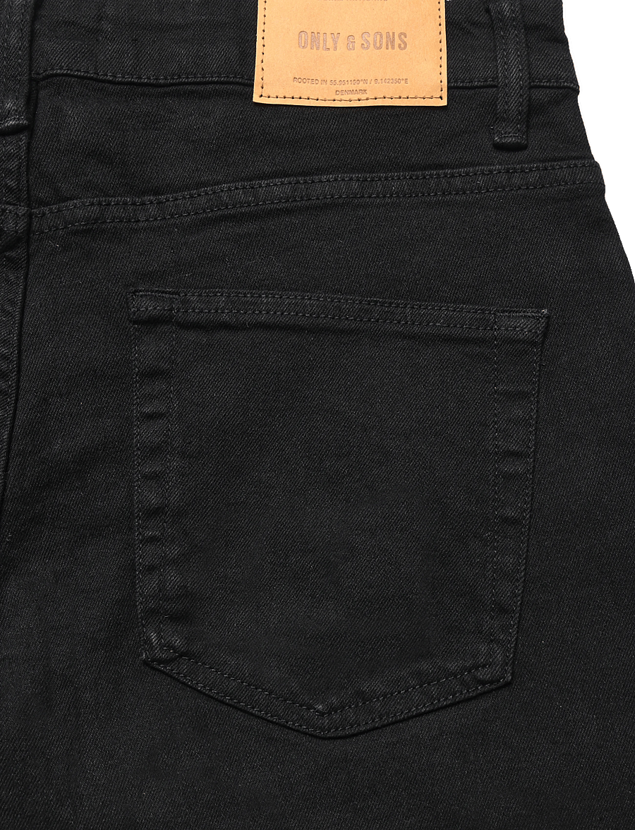 ONLY & SONS - ONSWEFT REG 9407 EY BOX JEANS MU - regular jeans - black denim - 3