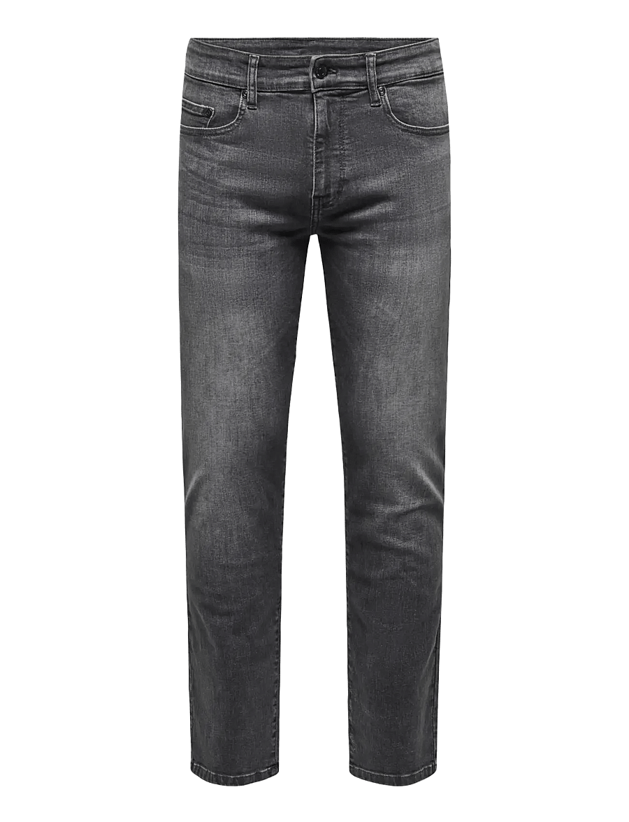 ONLY & SONS - ONSWEFT REG 9407 EY BOX JEANS MU - dark grey denim - 1