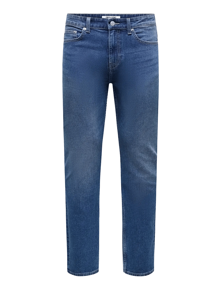 ONLY & SONS - ONSWEFT REG 9407 EY BOX JEANS MU - medium blue denim - 1