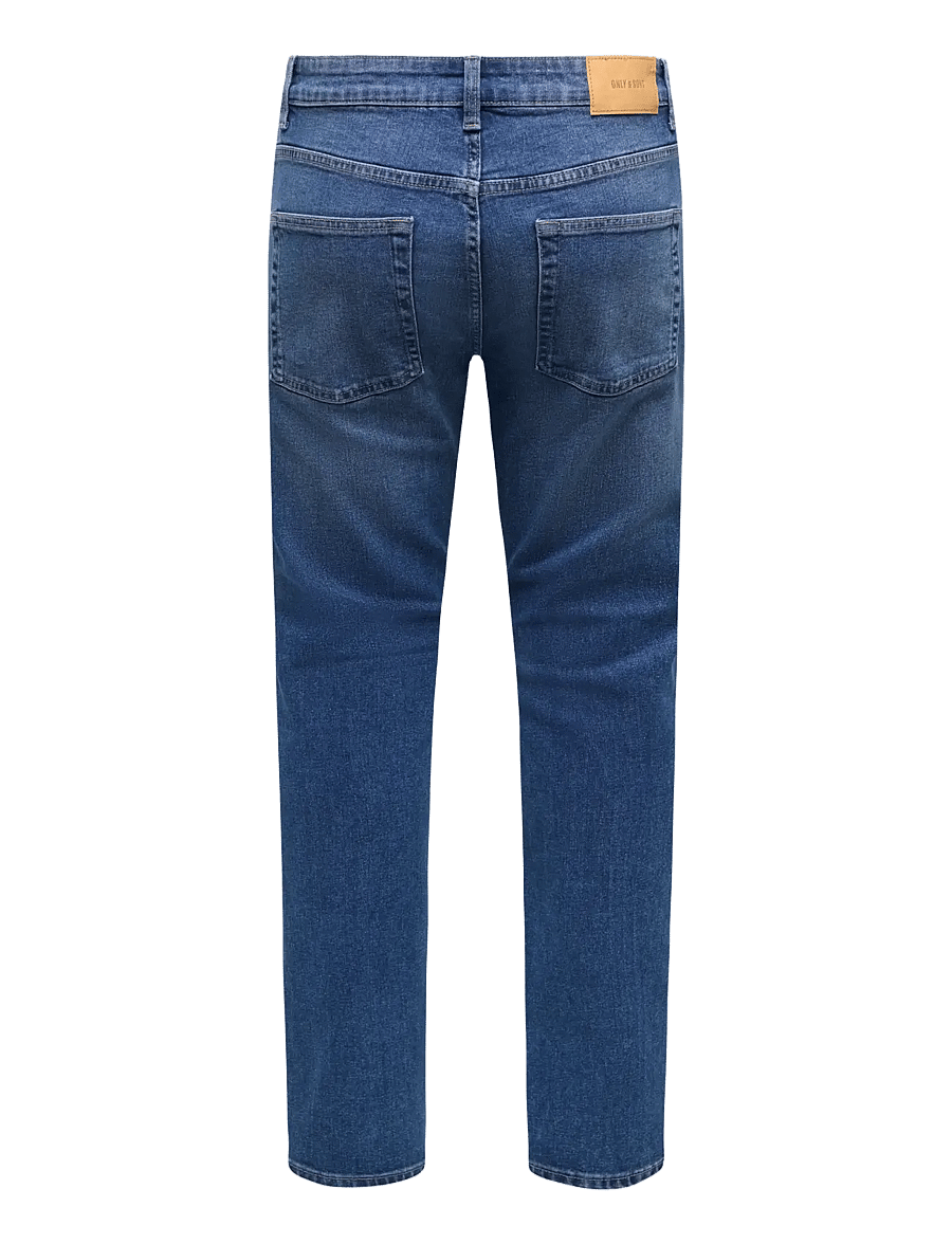 ONLY & SONS - ONSWEFT REG 9407 EY BOX JEANS MU - medium blue denim - 2