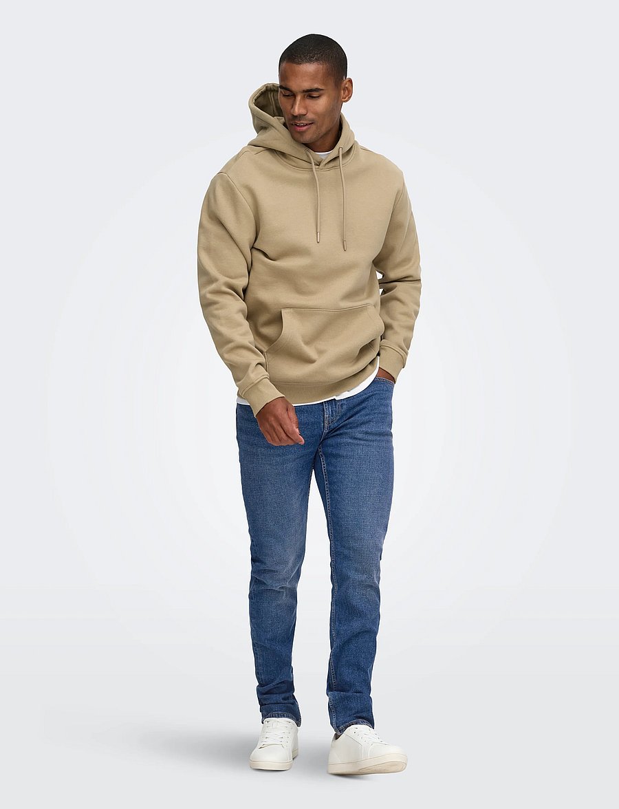 ONLY & SONS - ONSWEFT REG 9407 EY BOX JEANS MU - medium blue denim - 4