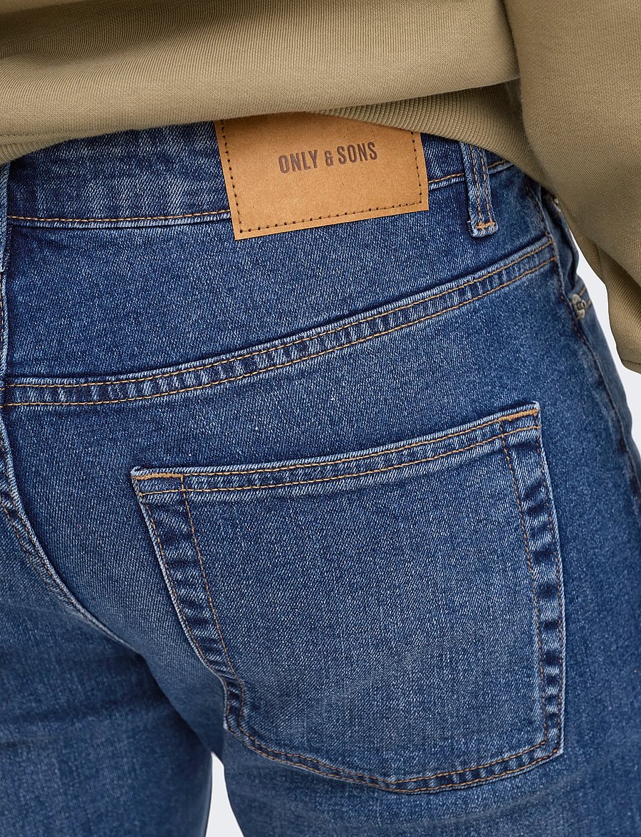 ONLY & SONS - ONSWEFT REG 9407 EY BOX JEANS MU - medium blue denim - 5