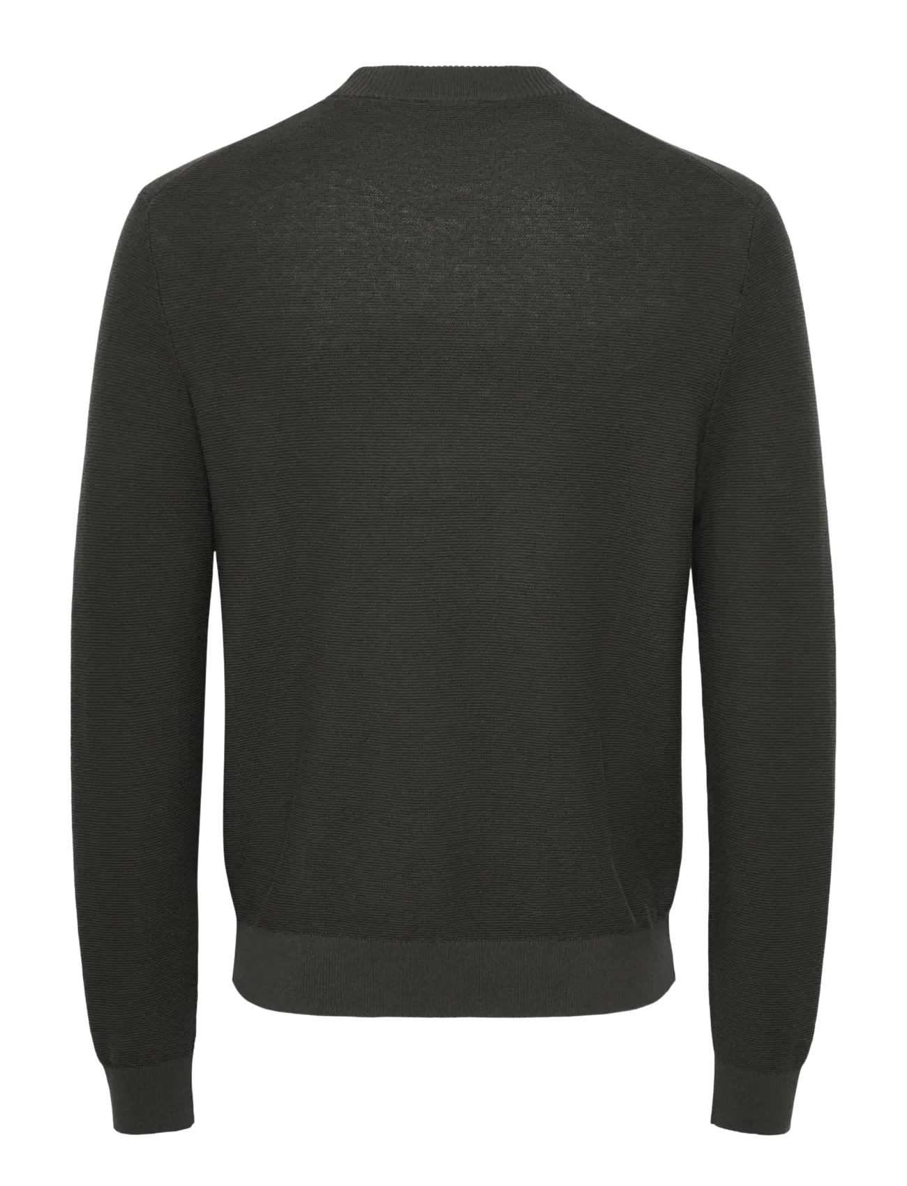 ONLY & SONS - ONSELIAS REG LS STRUCTURE MOCK KNIT - rund hals - grey pinstripe - 1