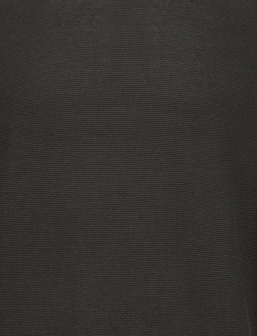 ONLY & SONS - ONSELIAS REG LS STRUCTURE MOCK KNIT - rund hals - grey pinstripe - 2
