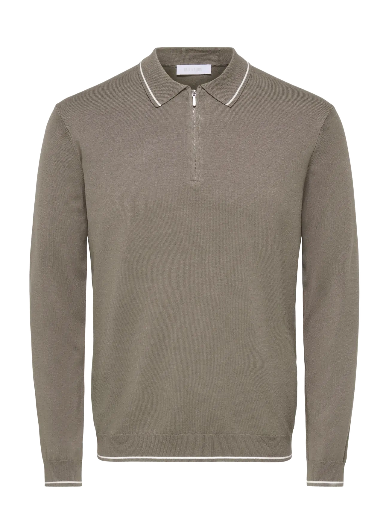 ONLY & SONS Onswyler Reg 14Ss Zip Polo Frml Khaki - XXL - Herren