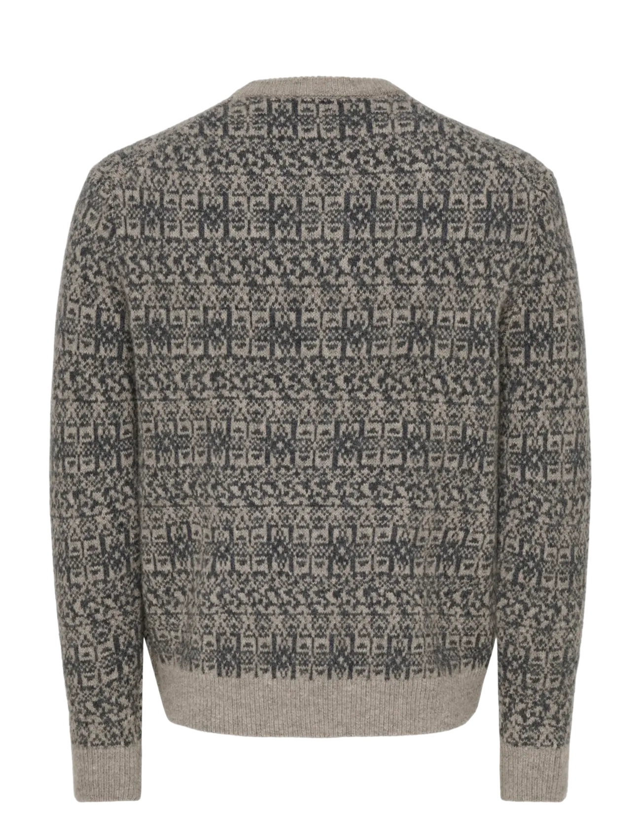 ONLY & SONS - ONSSAGE REG LS WOOL BLEND CREW KNIT FRML - walnut - 2