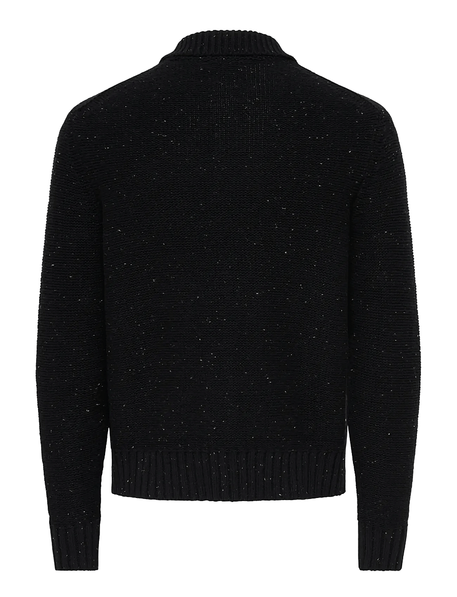 ONLY & SONS - ONSSTING RLX NAPS CARDIGAN KNIT WW - cardigans - black - 1