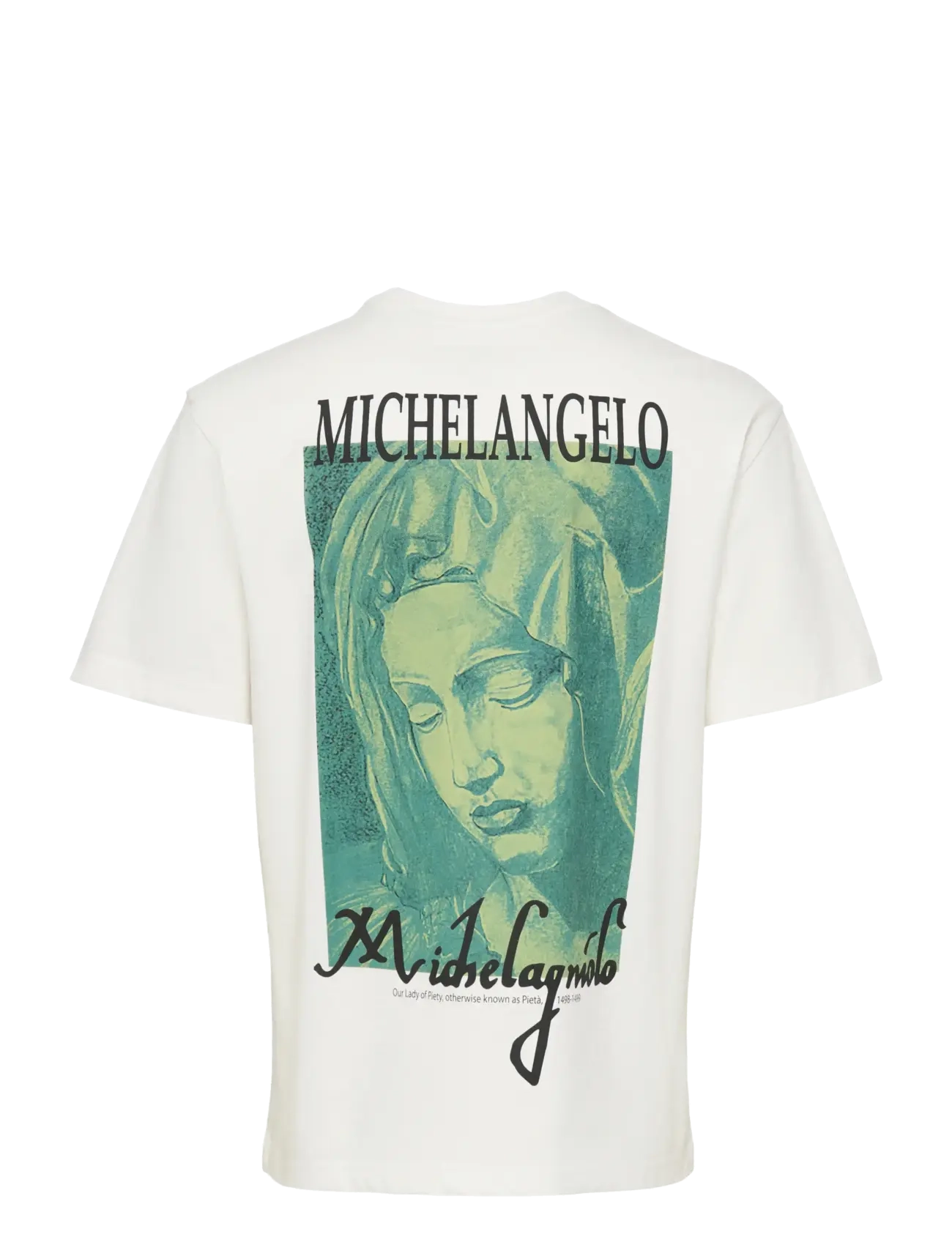 ONLY & SONS - ONSMICHELANGIOLO LIFE RLX SS LIC TEE - kortærmede t-shirts - cloud dancer - 1